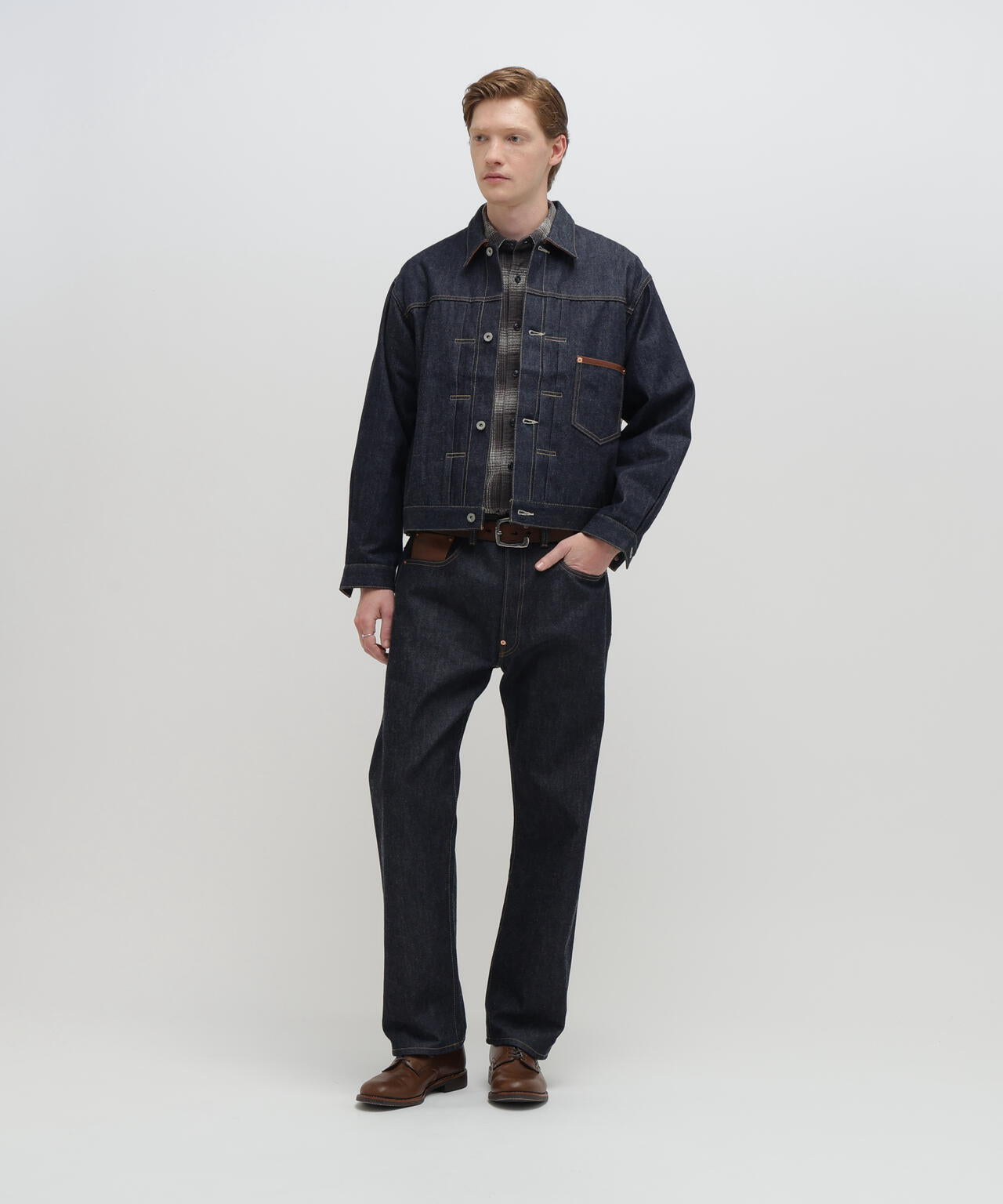 AVIREX HERITAGE DENIM Type-1 PANTS ”LEATHER”