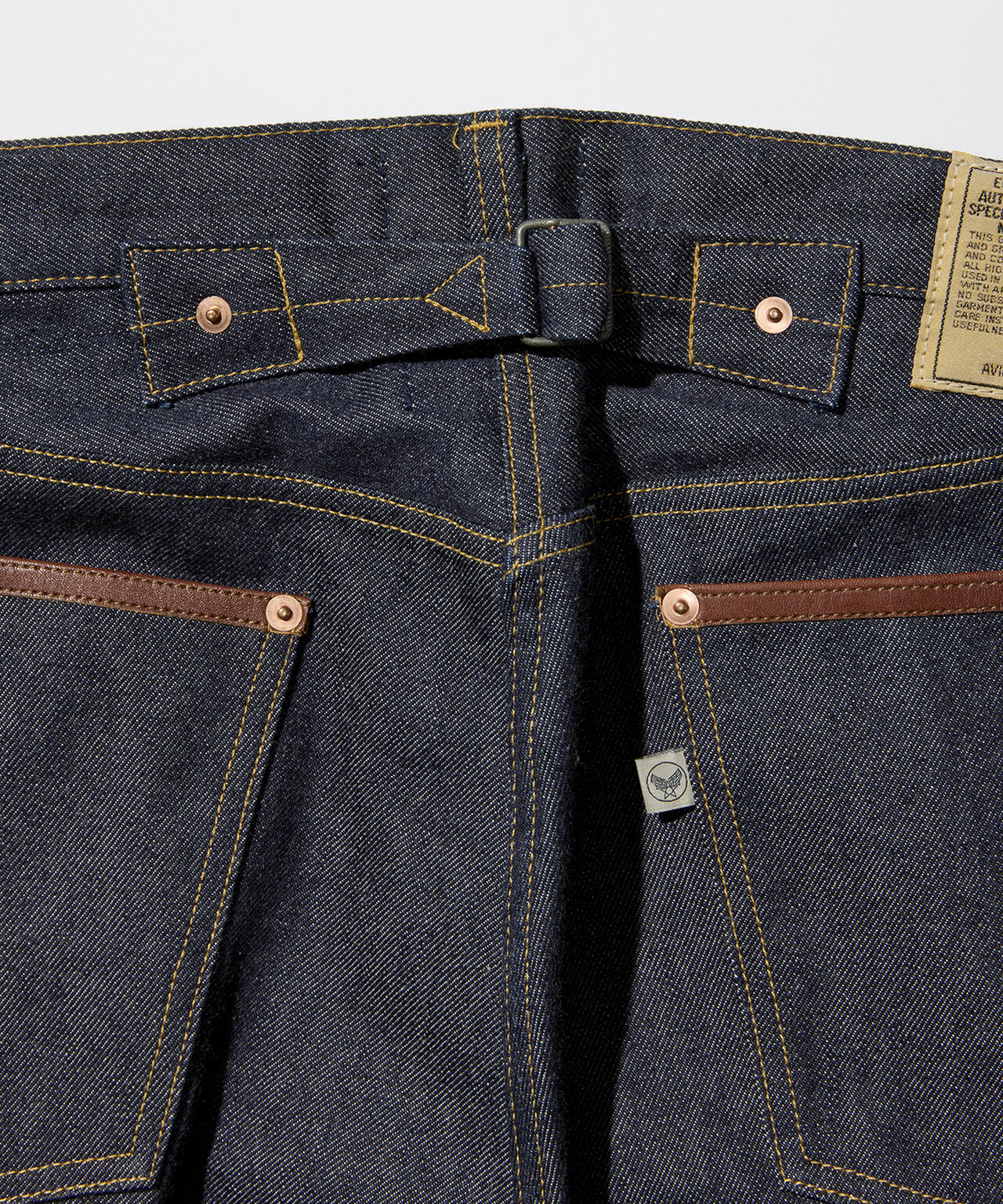 AVIREX HERITAGE DENIM Type-1 PANTS ”LEATHER”