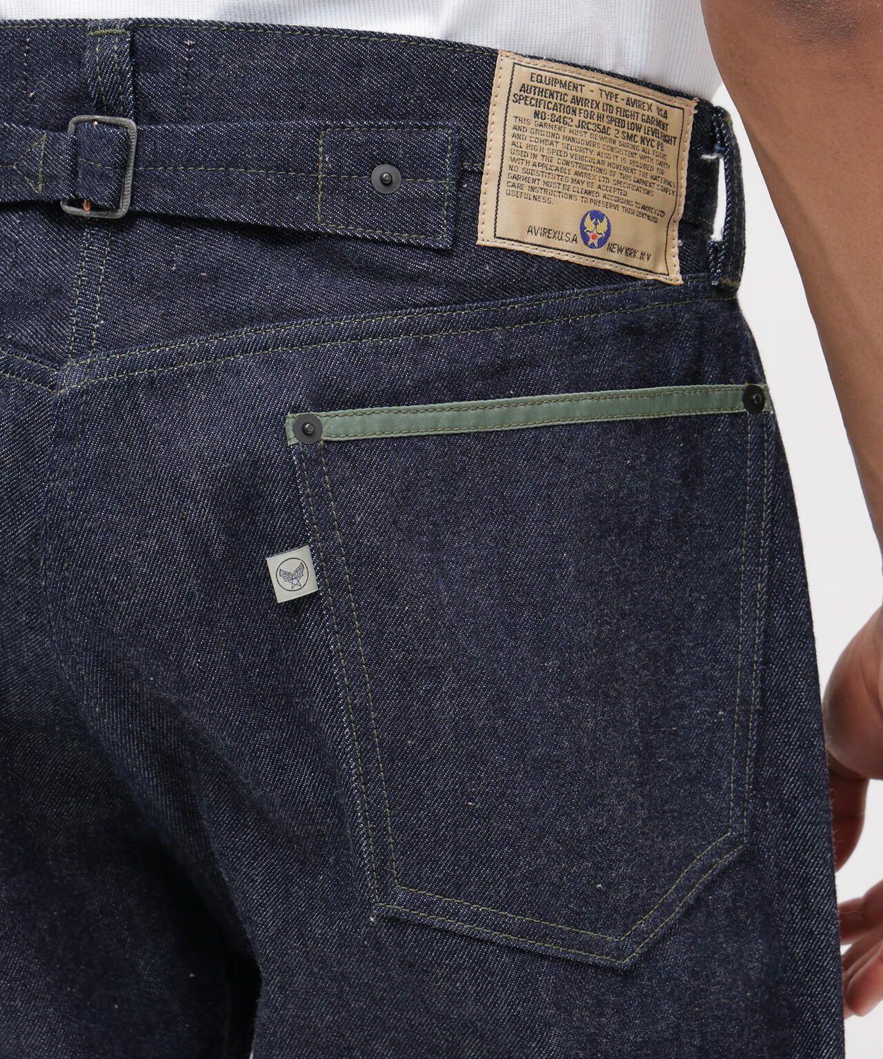 AVIREX HERITAGE DENIM Type-1 PANTS ”NYLON”