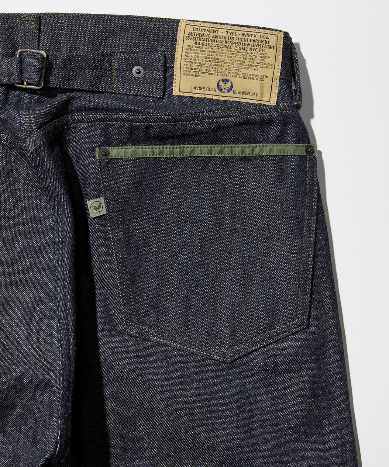 AVIREX HERITAGE DENIM Type-1 PANTS ”NYLON”