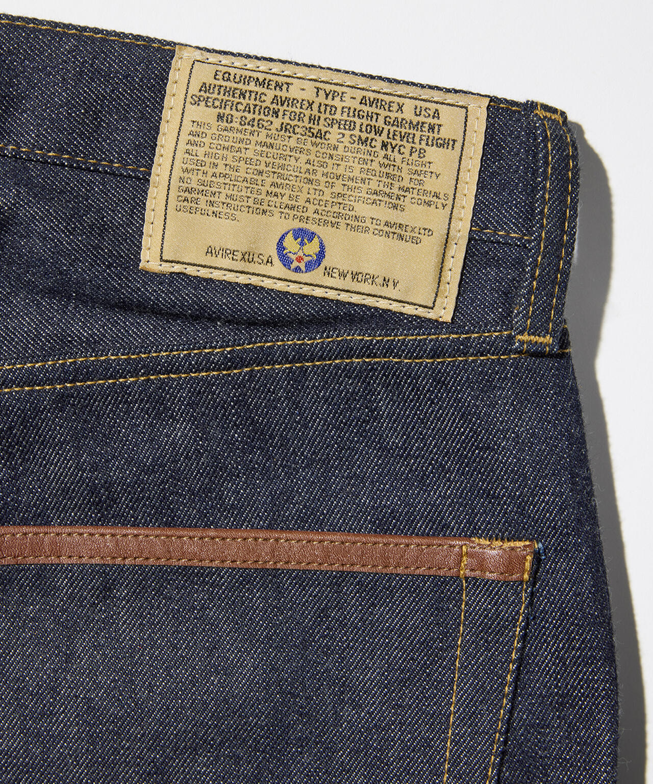 AVIREX HERITAGE DENIM Type-2 PANTS ”LEATHER”