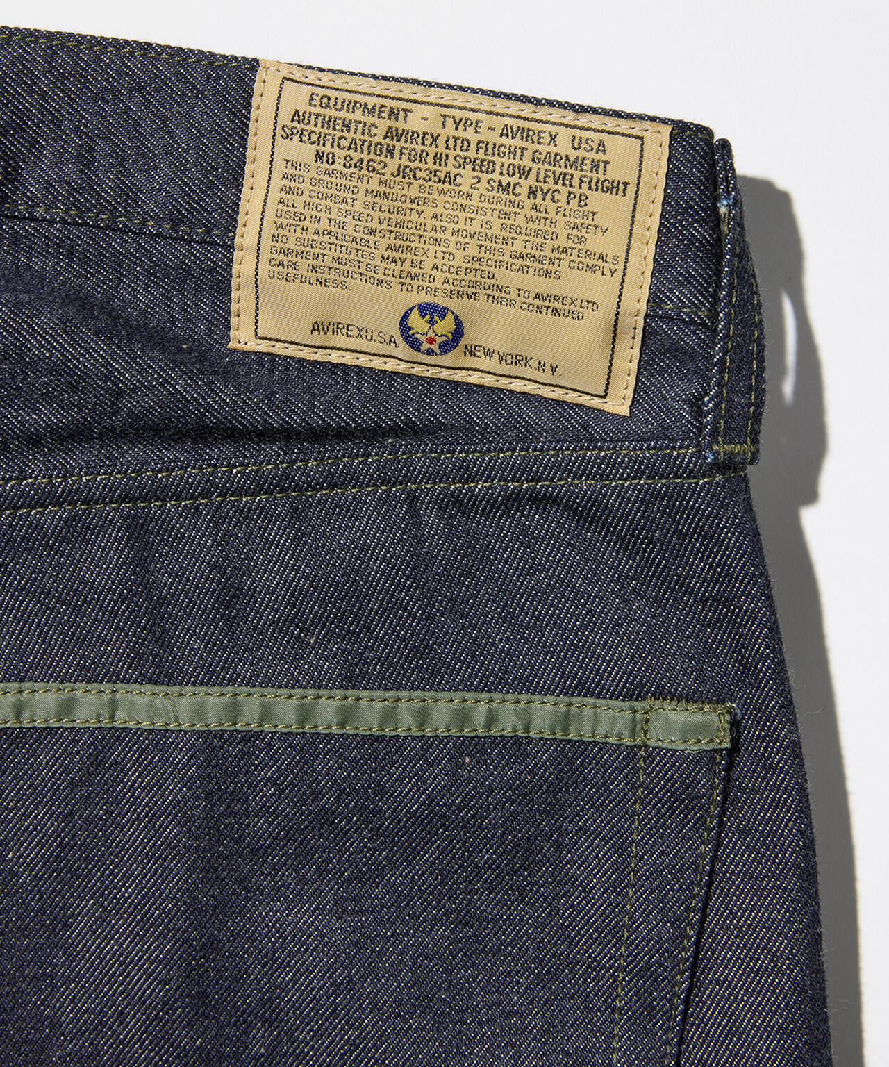 AVIREX HERITAGE DENIM Type-2 PANTS ”NYLON”