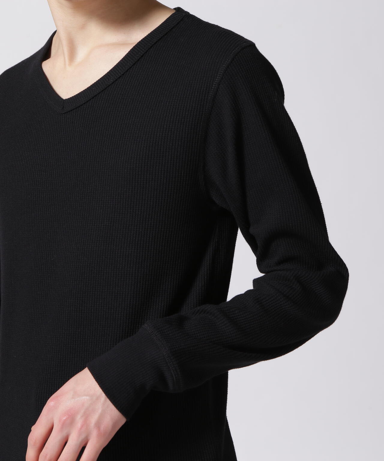 《DAILY/デイリー》L/S THERMAL V-NECK T-SHIRT