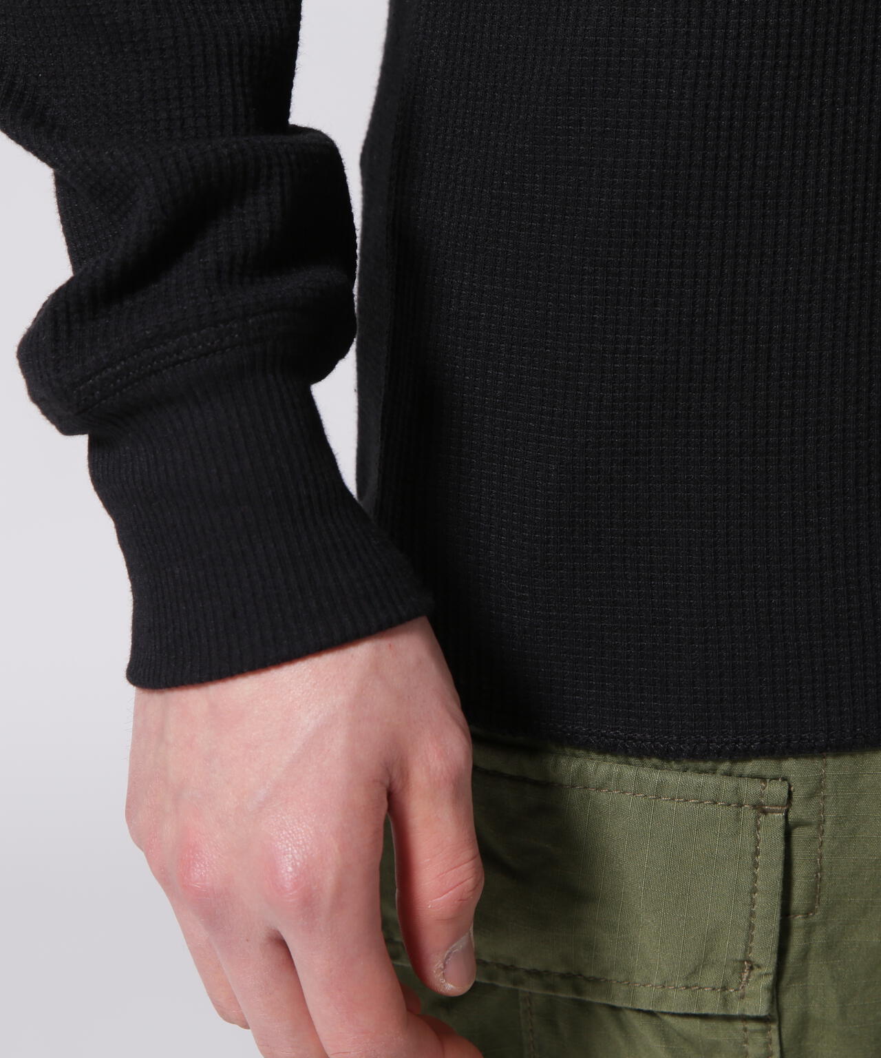 《DAILY/デイリー》L/S THERMAL V-NECK T-SHIRT