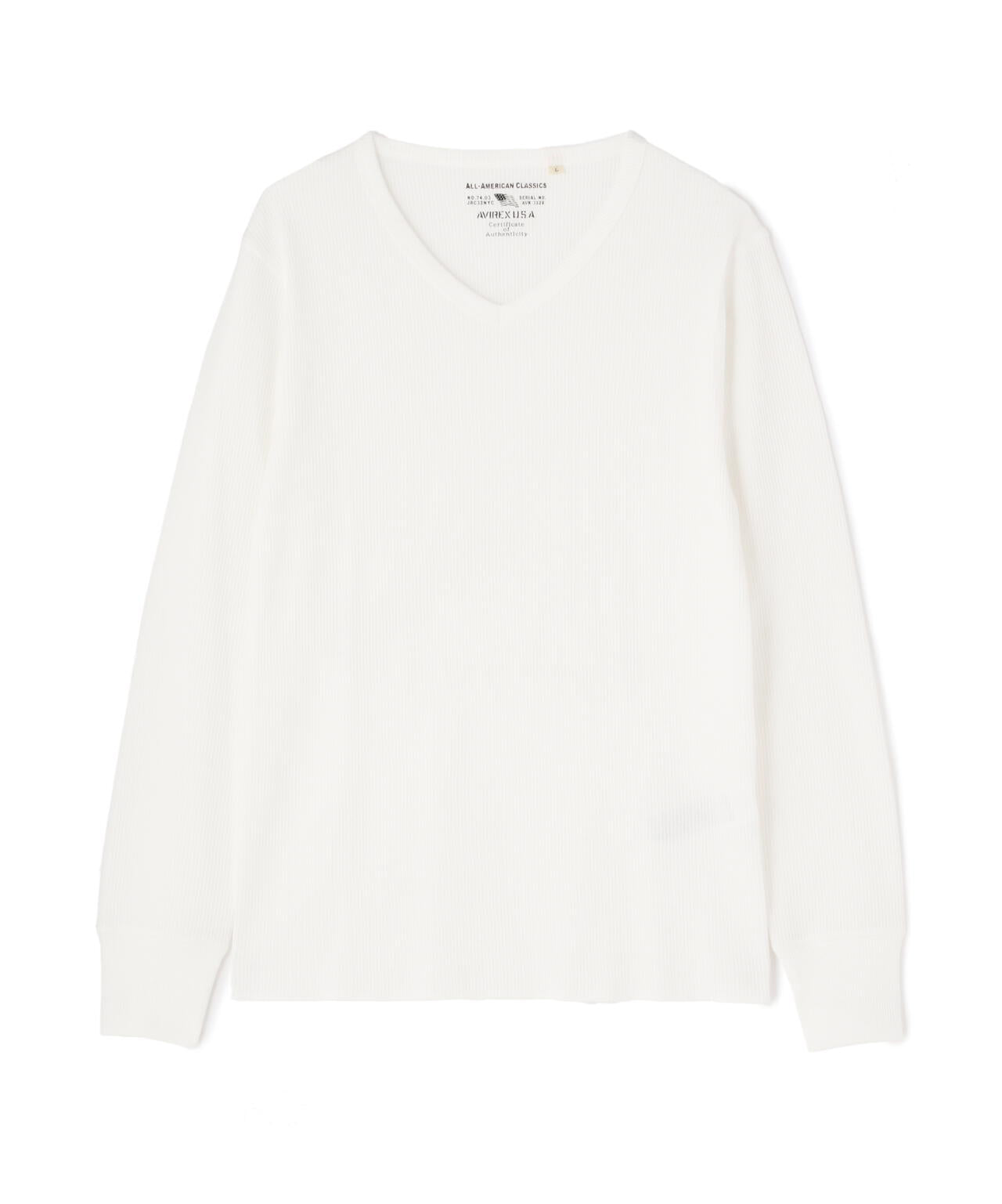 《DAILY/デイリー》L/S THERMAL V-NECK T-SHIRT