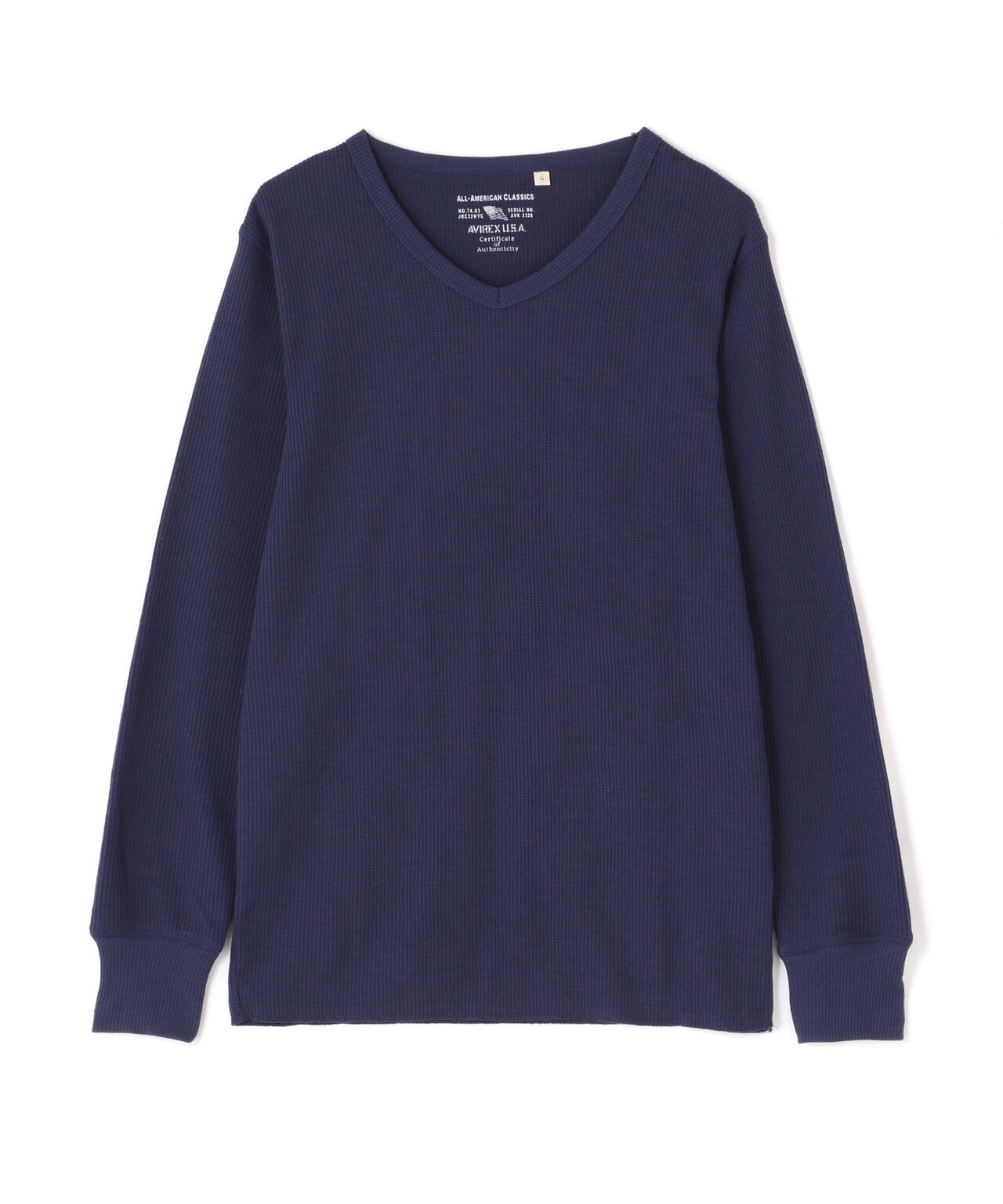 《DAILY/デイリー》L/S THERMAL V-NECK T-SHIRT
