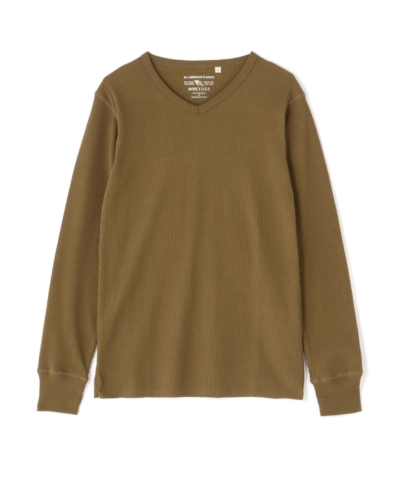 《DAILY/デイリー》L/S THERMAL V-NECK T-SHIRT