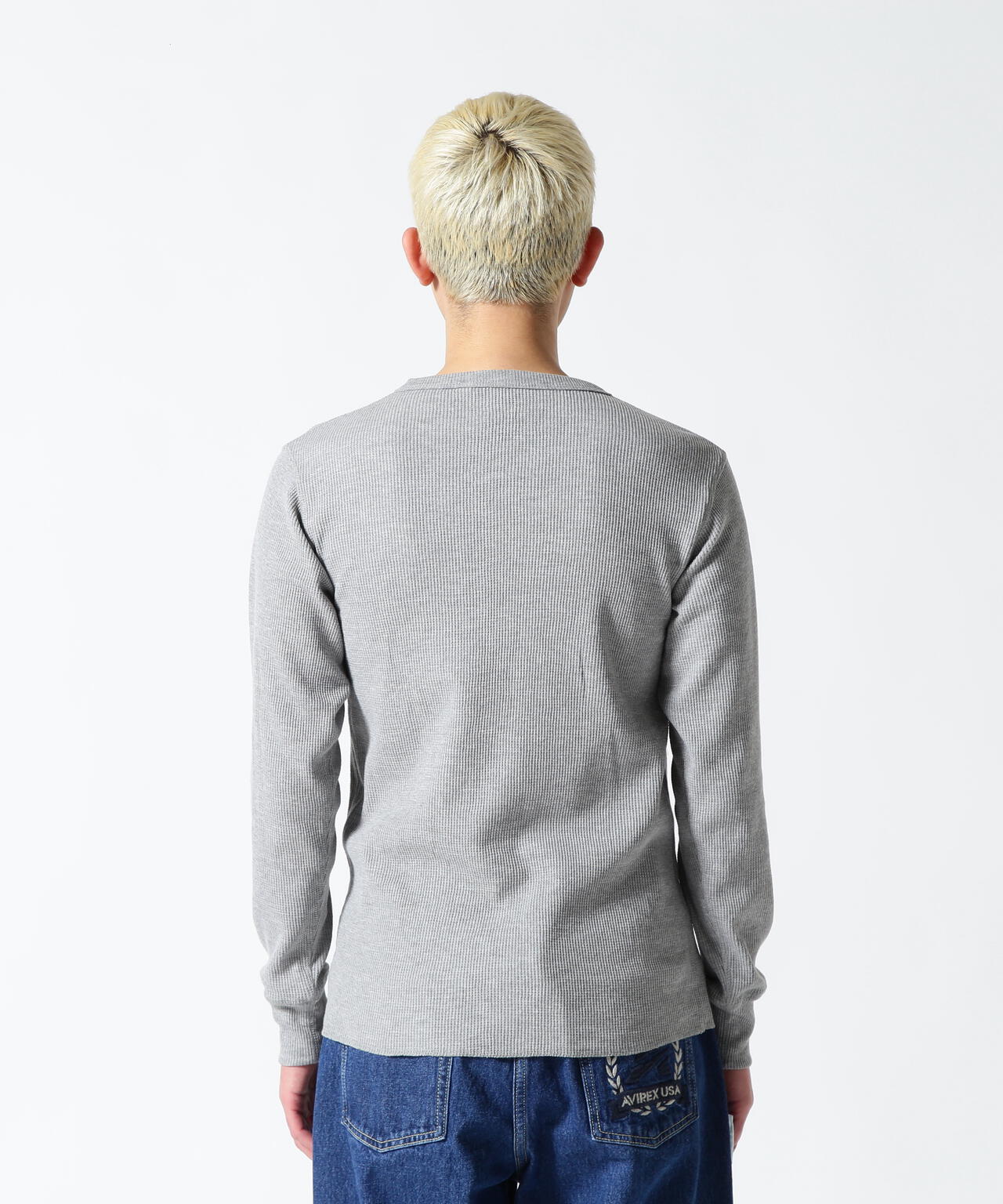 《DAILY/デイリー》L/S THERMAL CREW NECK T-SHIRT