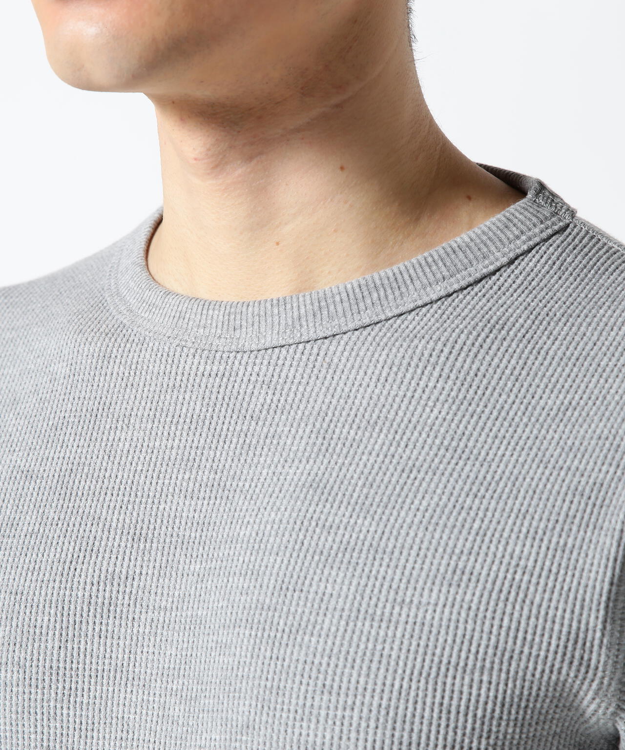 《DAILY/デイリー》L/S THERMAL CREW NECK T-SHIRT