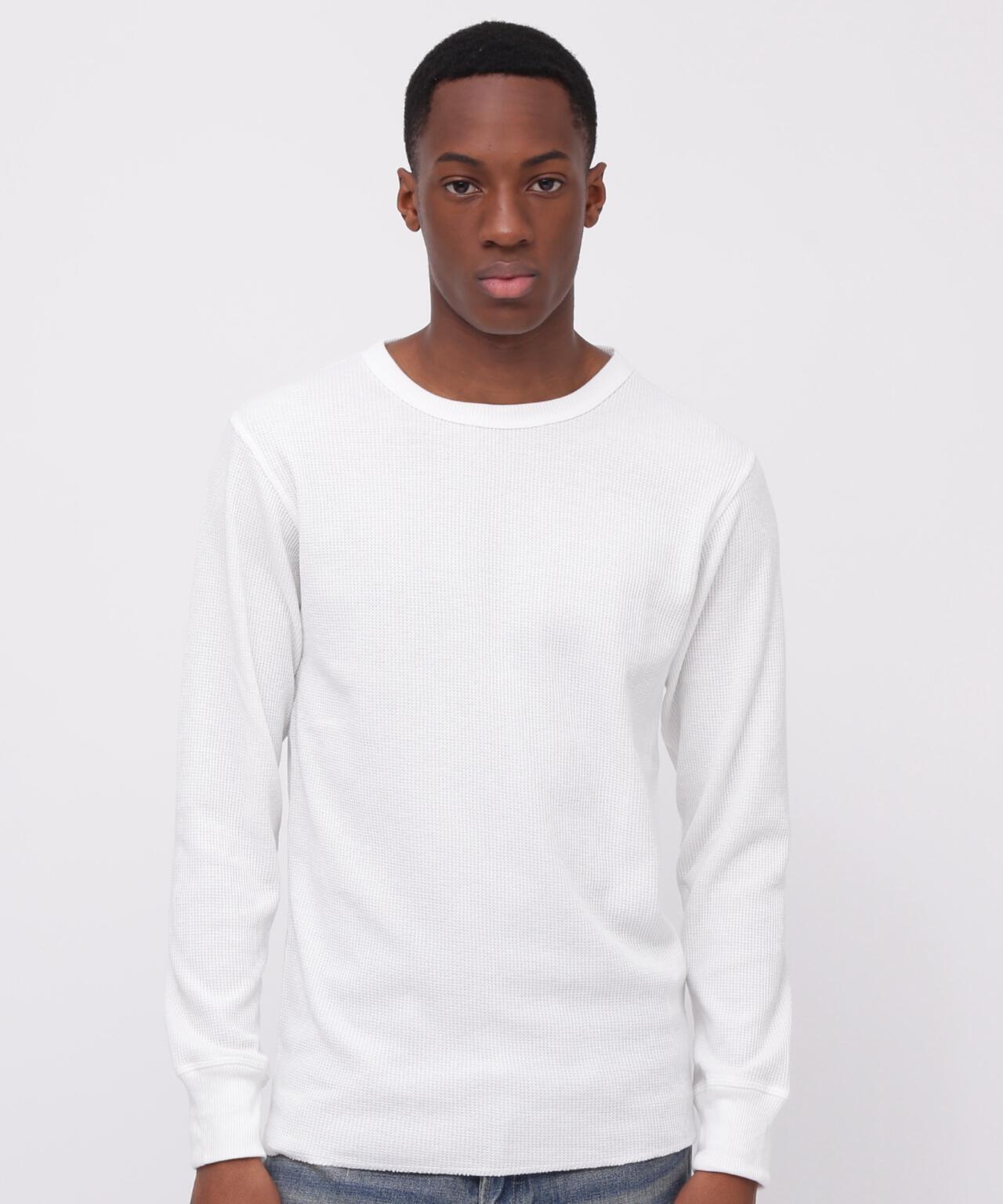 《DAILY/デイリー》L/S THERMAL CREW NECK T-SHIRT