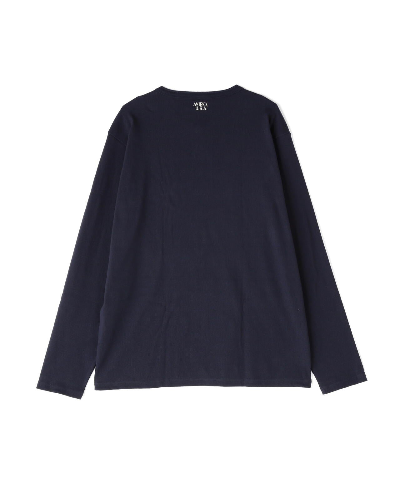 《DAILY/デイリー》BIG SIZE RIB L/S HENLEY NECK T-SHIRT