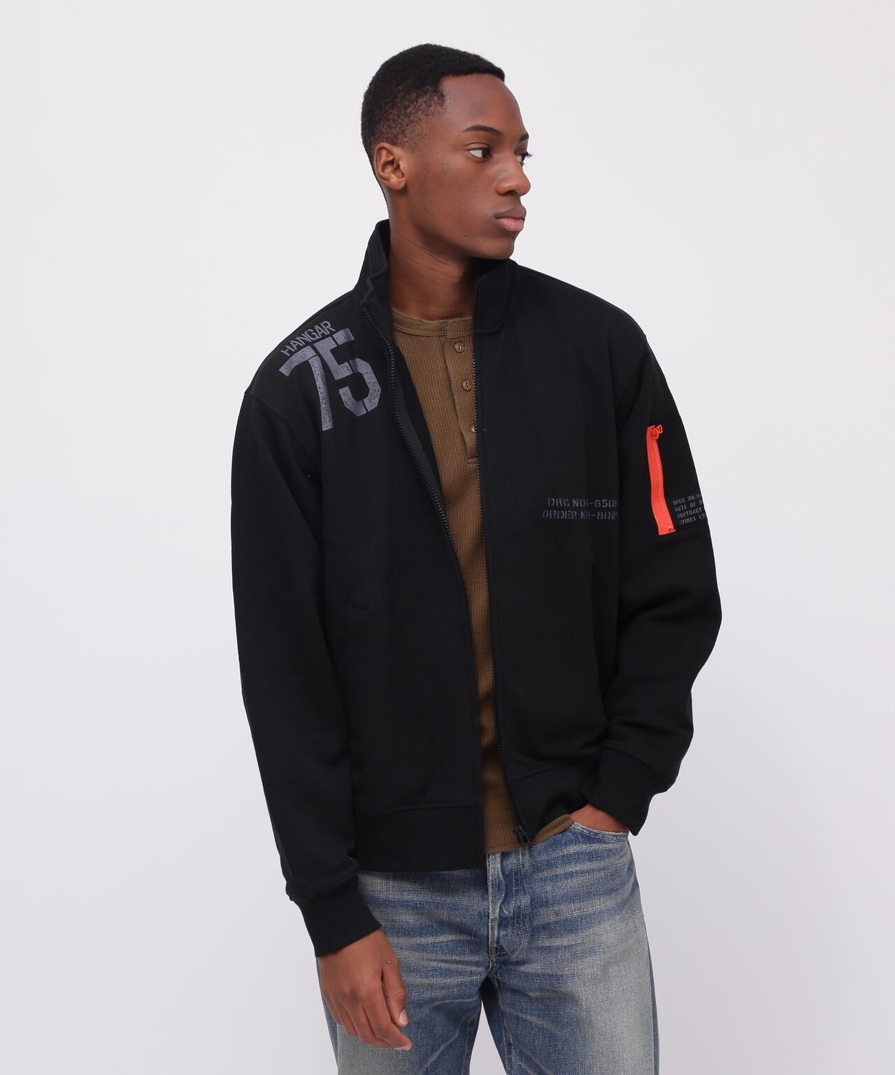 《WEB&DEPOT限定》REMODEL DESIGN STAND ZIP SWEAT