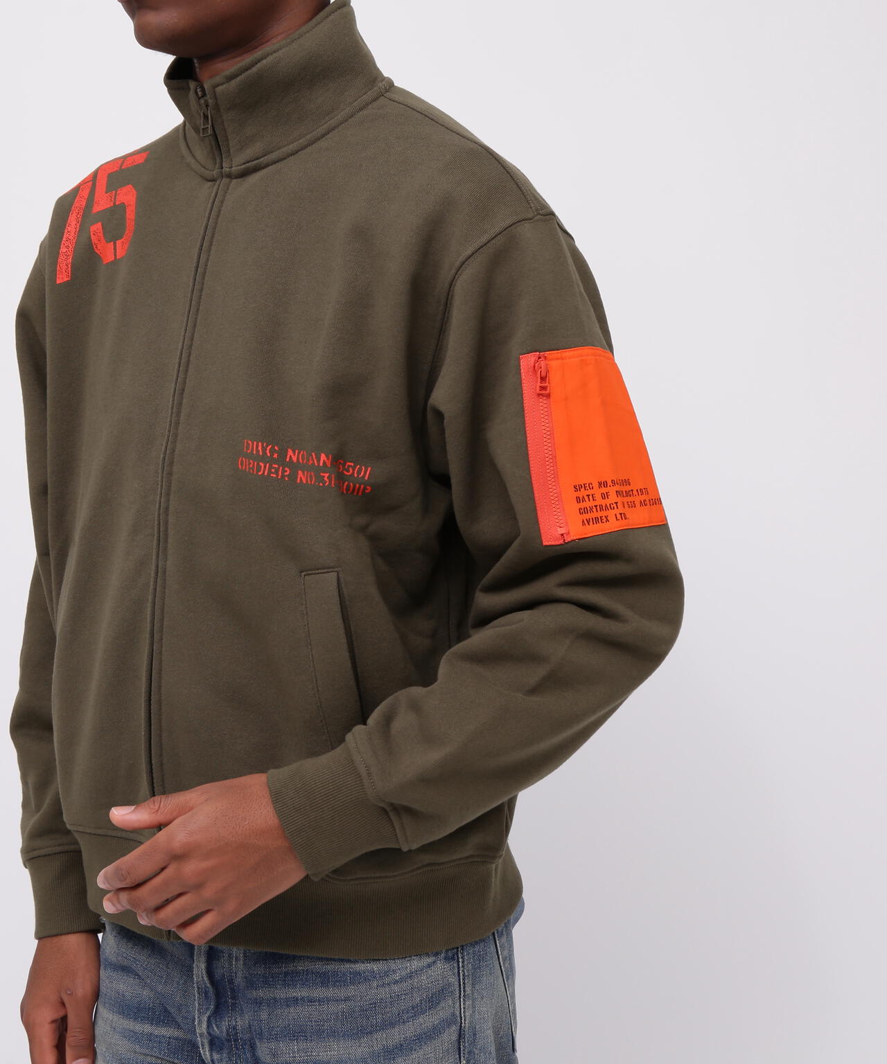 《WEB&DEPOT限定》REMODEL DESIGN STAND ZIP SWEAT