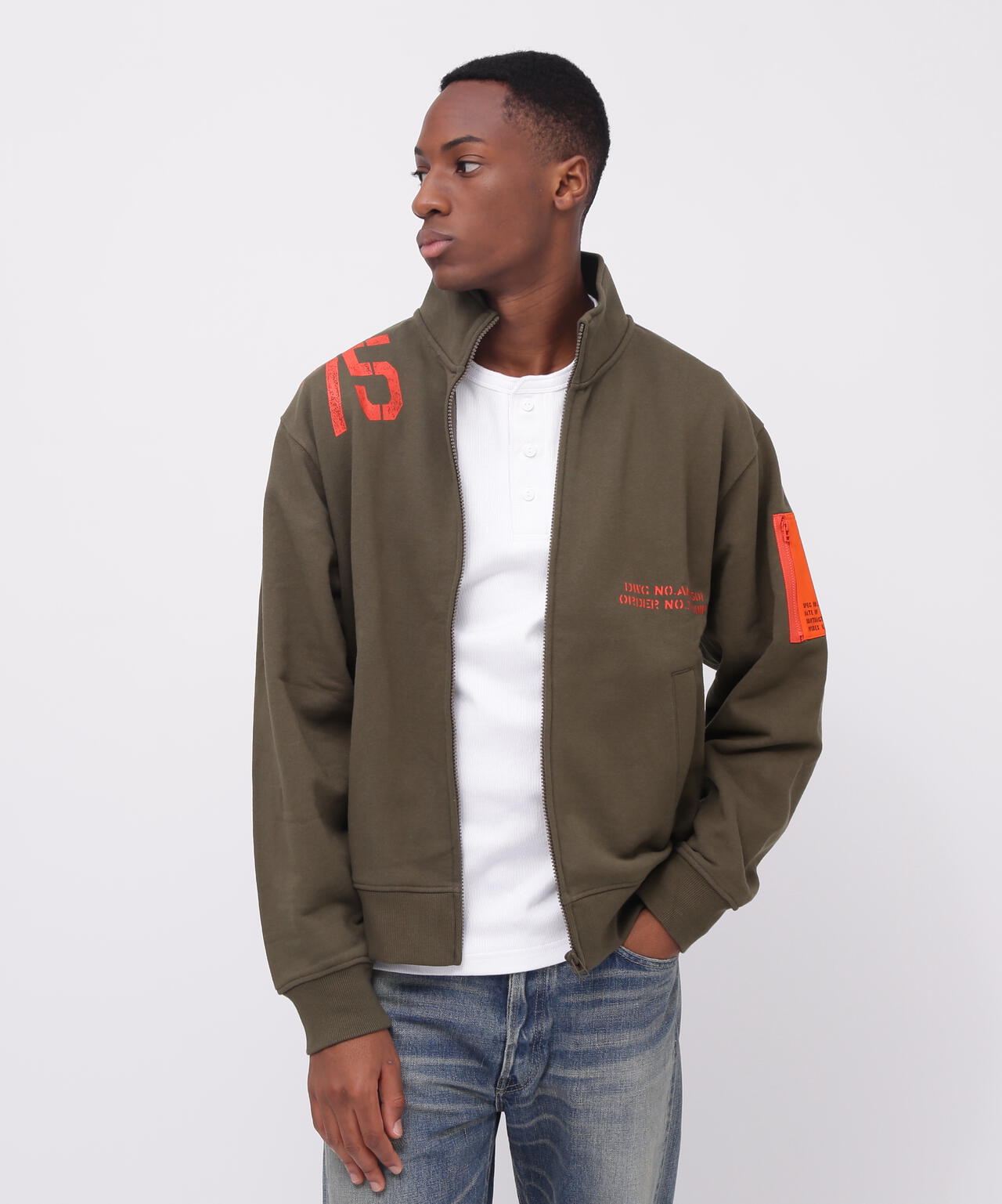 《WEB&DEPOT限定》REMODEL DESIGN STAND ZIP SWEAT