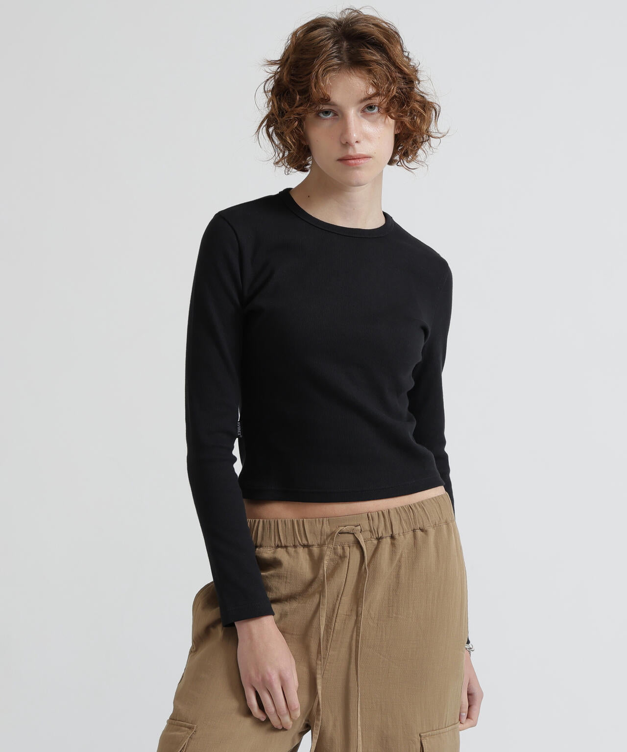 《DAILY/デイリー/WOMAN》L/S CREW NECK T-SHIRT