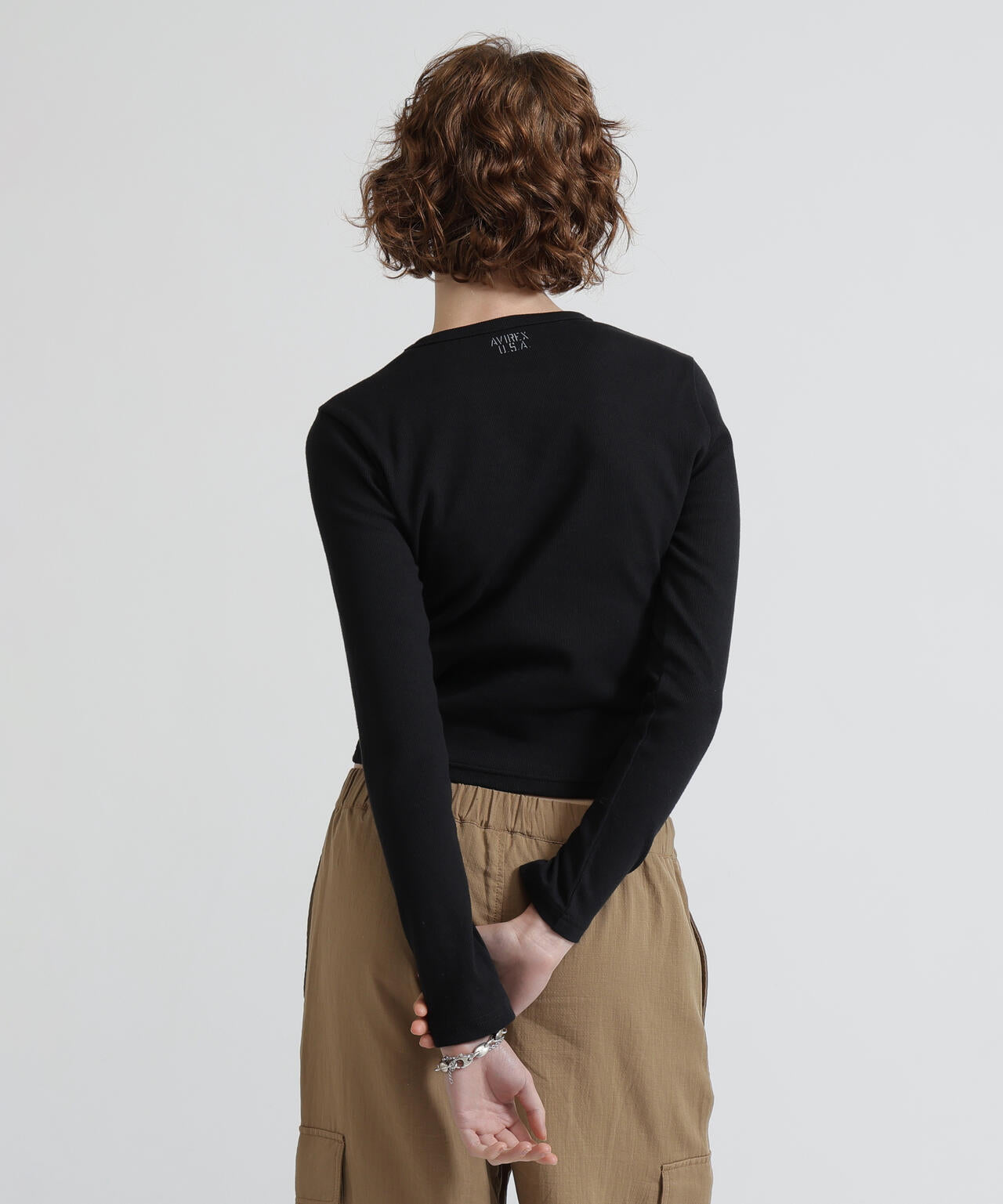 《DAILY/デイリー/WOMAN》L/S CREW NECK T-SHIRT