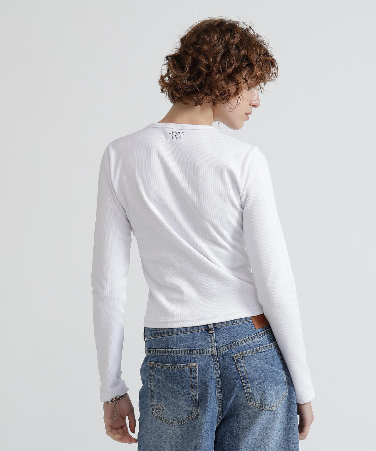 《DAILY/デイリー/WOMAN》L/S CREW NECK T-SHIRT