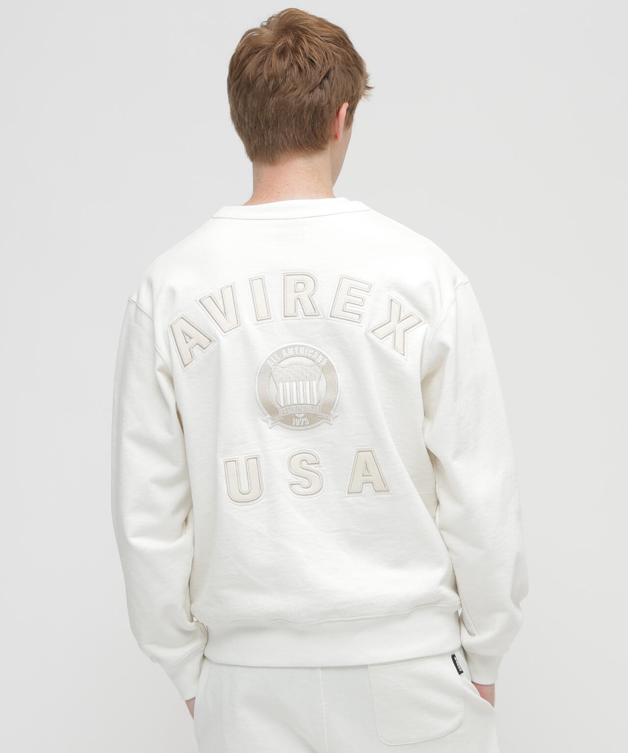 SIGNATURE VARSITY LOGO CREWNECK SWEAT