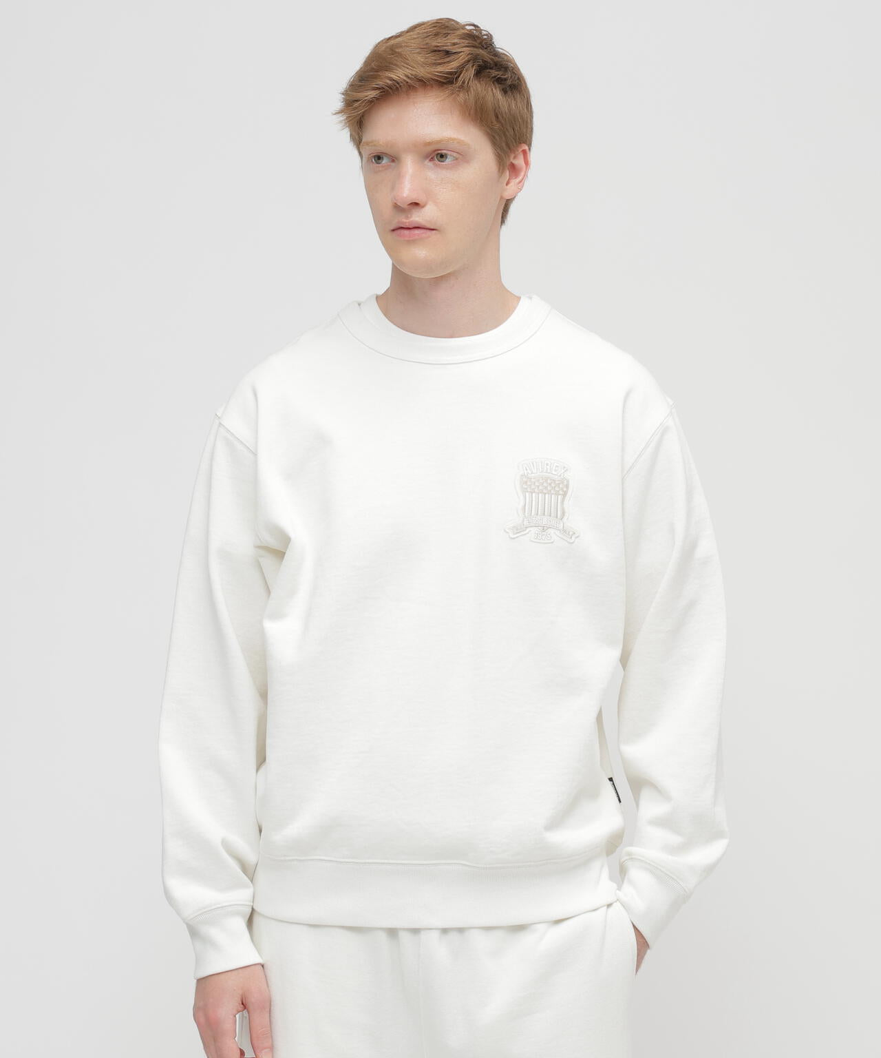 SIGNATURE VARSITY LOGO CREWNECK SWEAT