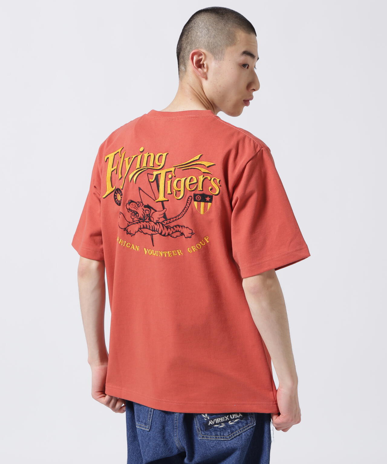《WEB＆DEPOT限定》EMBROIDERY T-SHIRT FLYING TIGERS