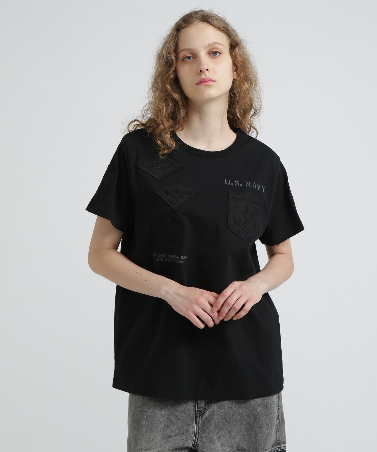《WEB＆DEPOT限定》TOP GUN WAPPEN T-SHIRT