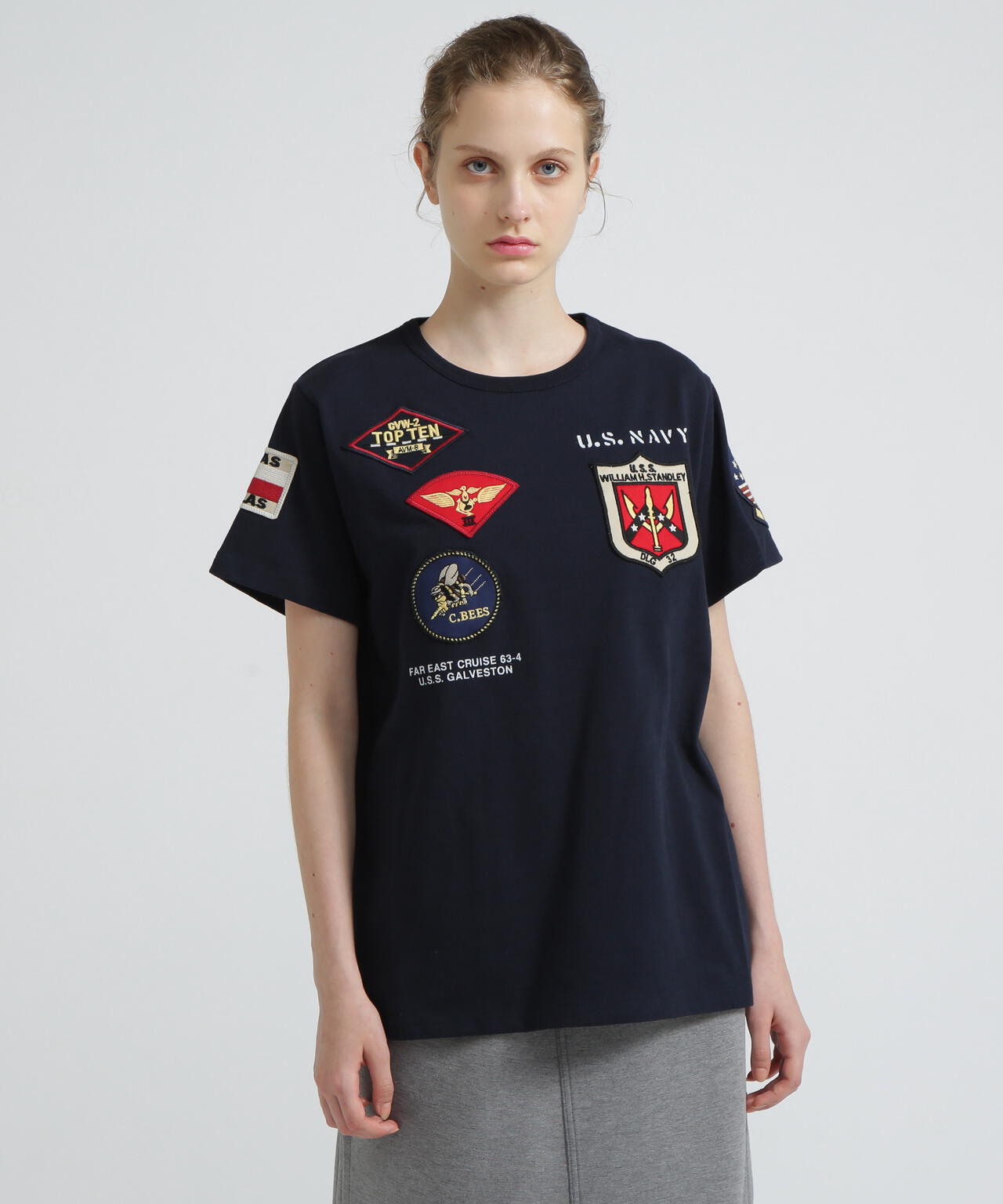 《WEB＆DEPOT限定》TOP GUN WAPPEN T-SHIRT