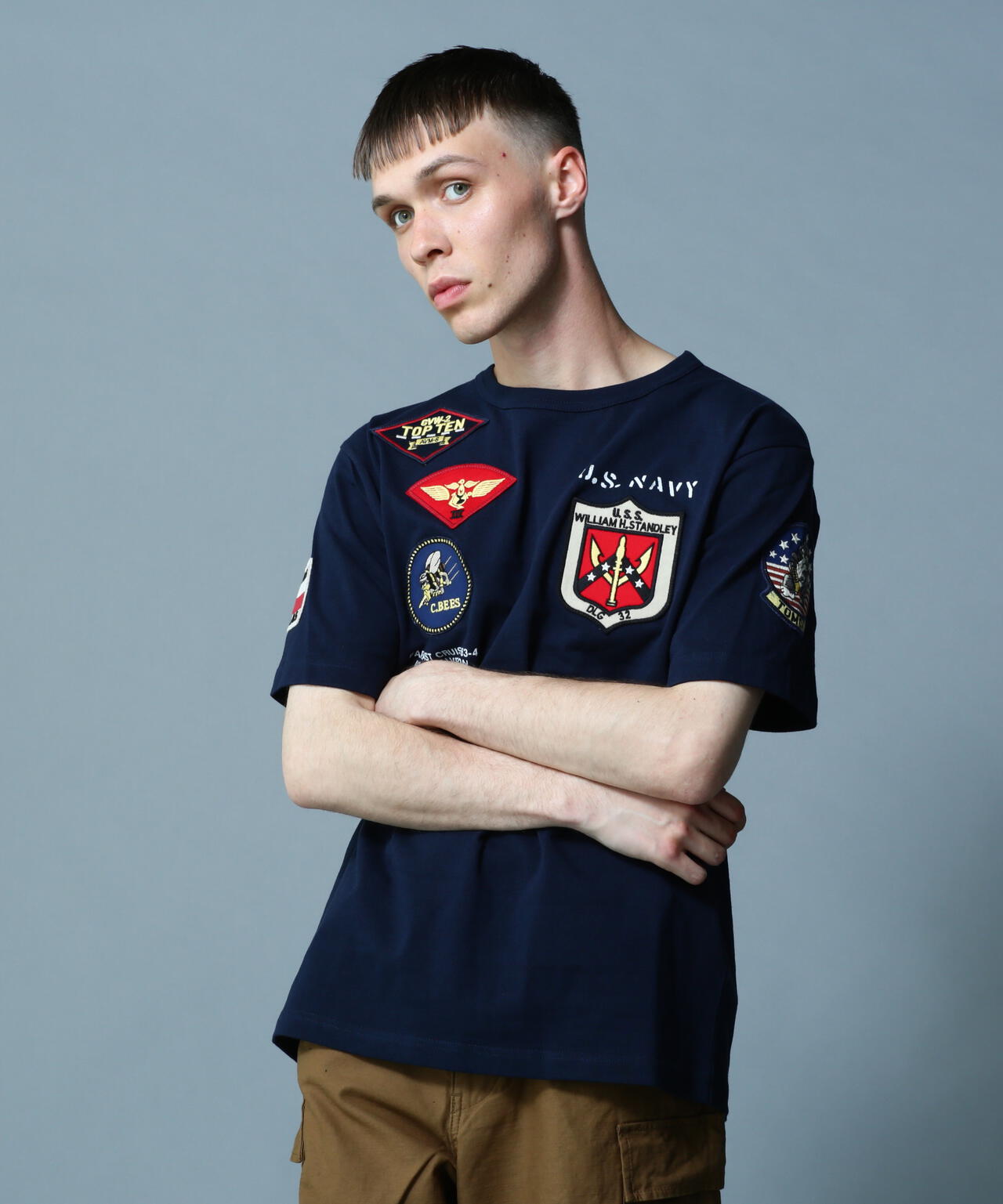 《WEB＆DEPOT限定》TOP GUN WAPPEN T-SHIRT