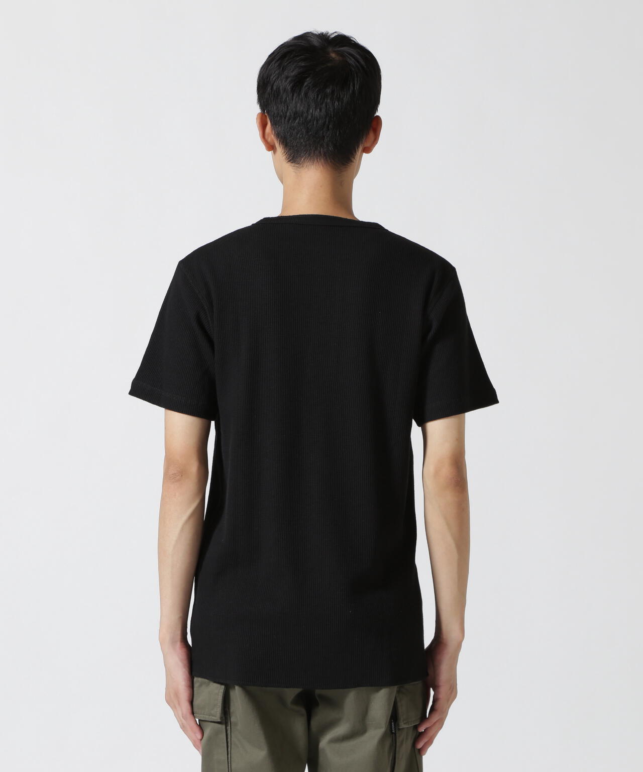 《DAILY/デイリー》THERMAL HENLEY NECK T-SHIRT