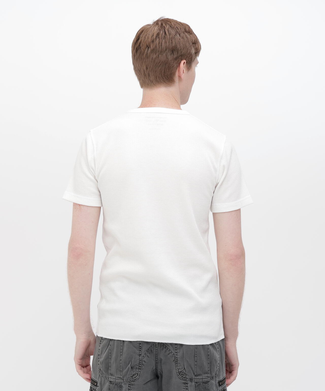 《DAILY/デイリー》THERMAL HENLEY NECK T-SHIRT