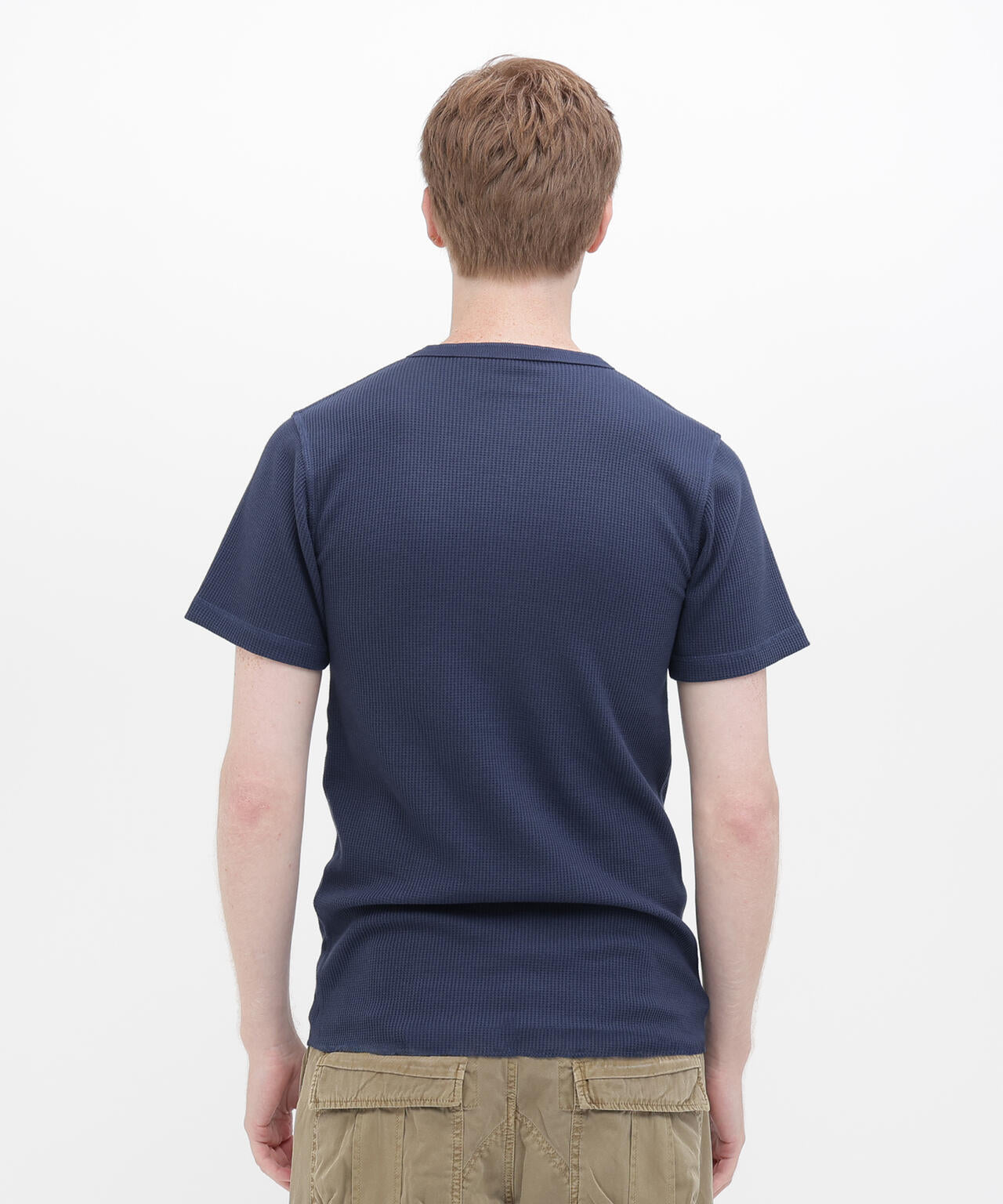 《DAILY/デイリー》THERMAL HENLEY NECK T-SHIRT