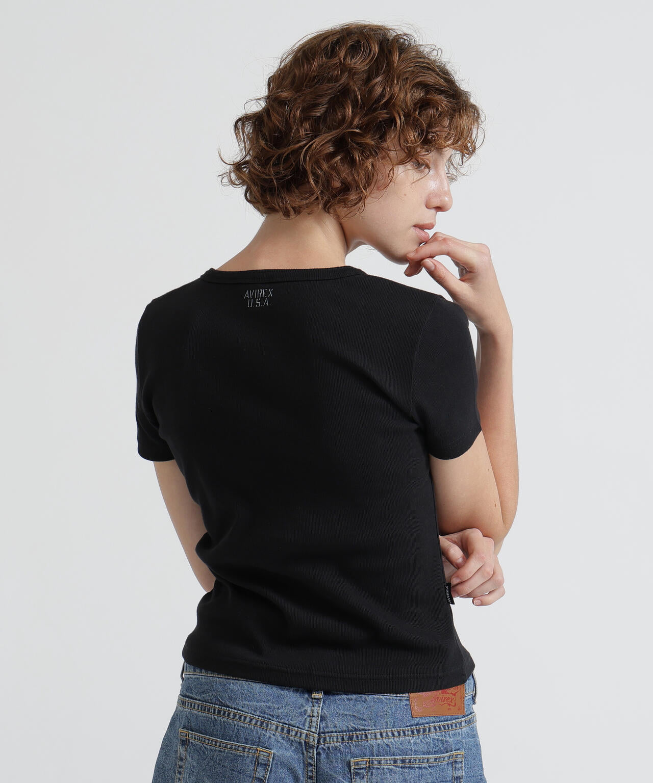 《DAILY/デイリー/WOMAN》 S/S HENLEY NECK T-SHIRT
