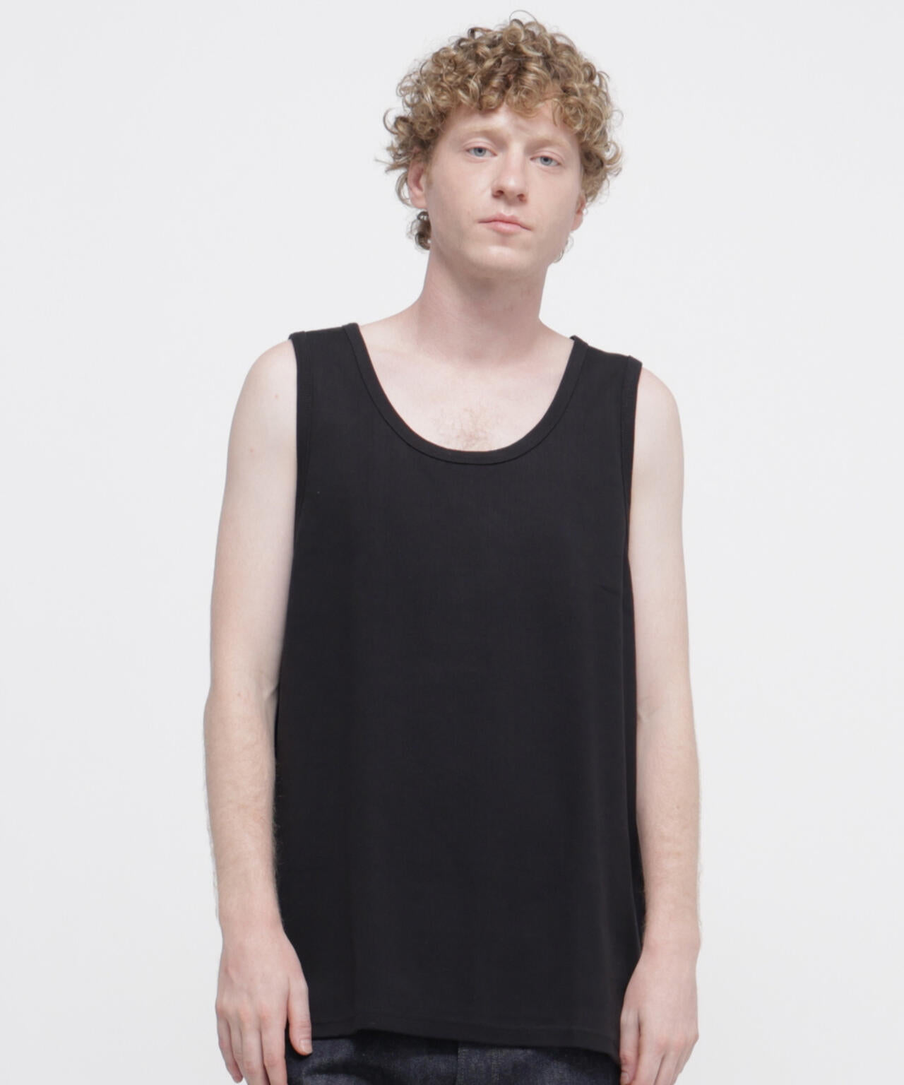 《DAILY/デイリー》BIG SIZE RIB TANK TOP