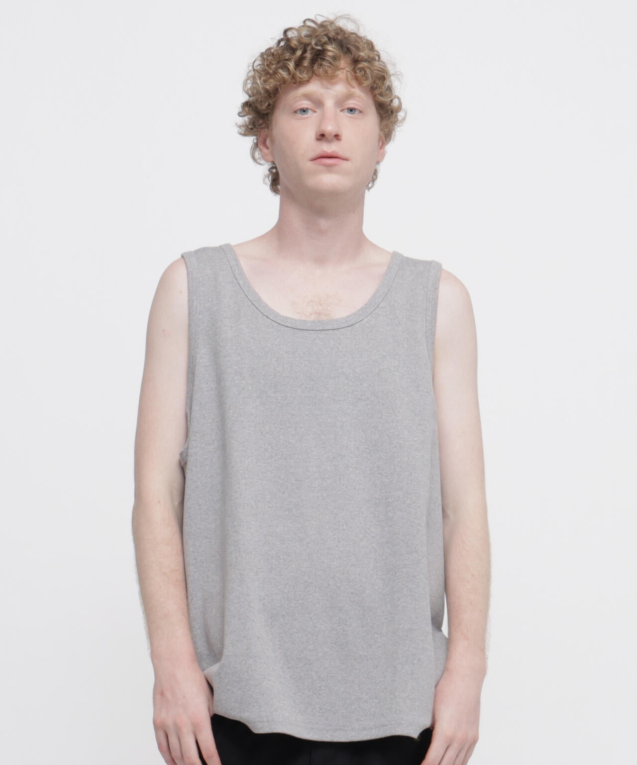 《DAILY/デイリー》BIG SIZE RIB TANK TOP