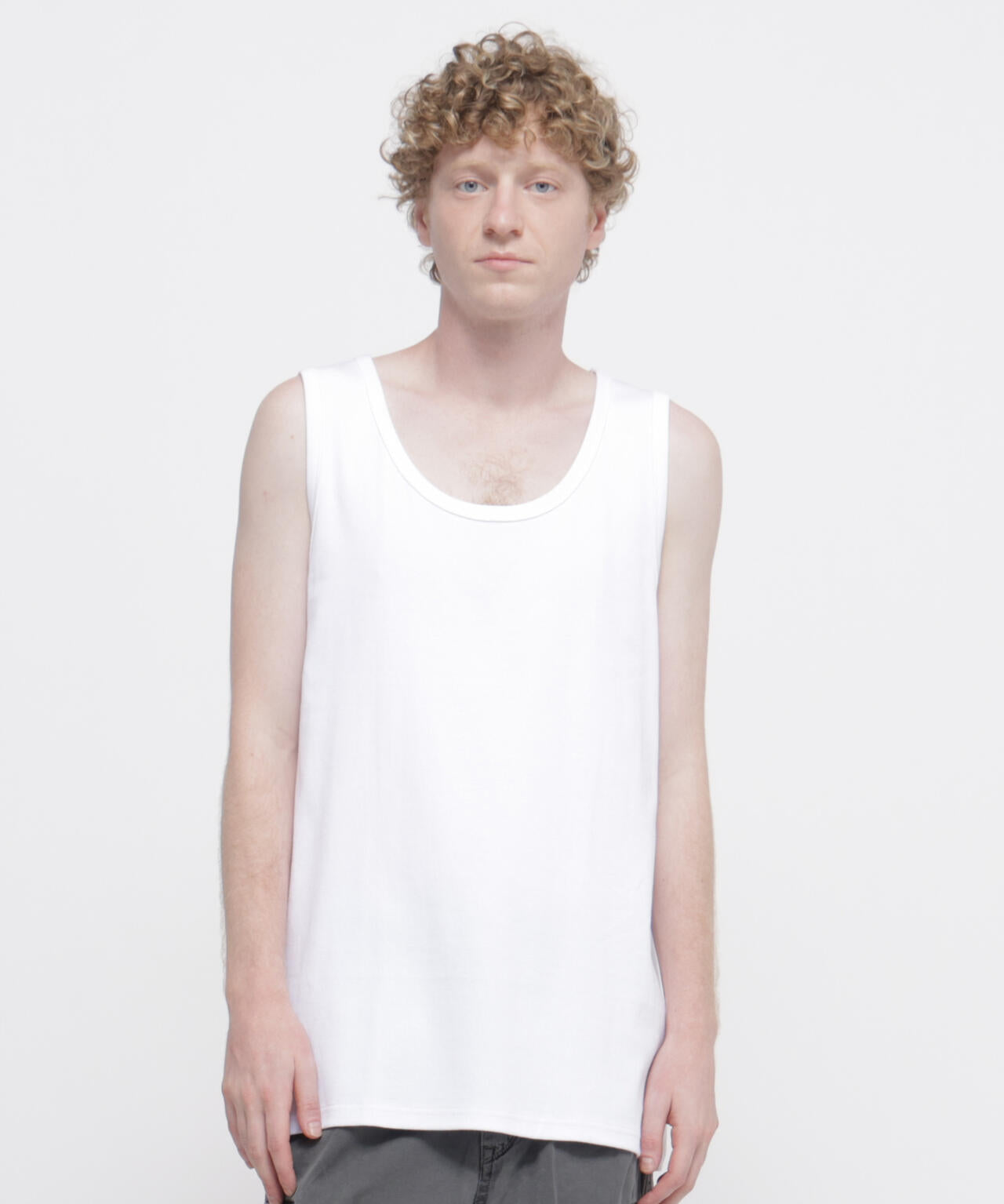 《DAILY/デイリー》BIG SIZE RIB TANK TOP
