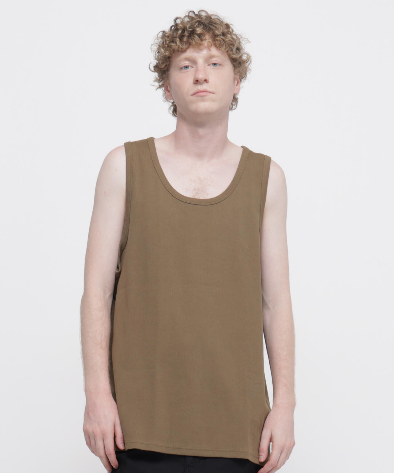 《DAILY/デイリー》BIG SIZE RIB TANK TOP