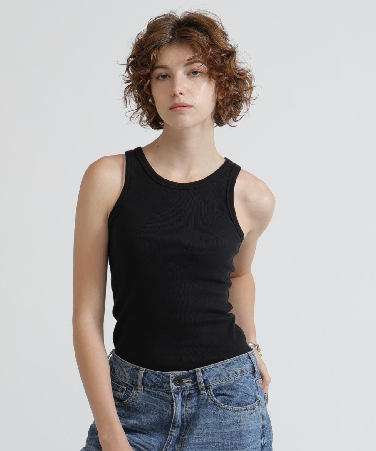 《DAILY/デイリー/WOMAN》RIB TANK TOP