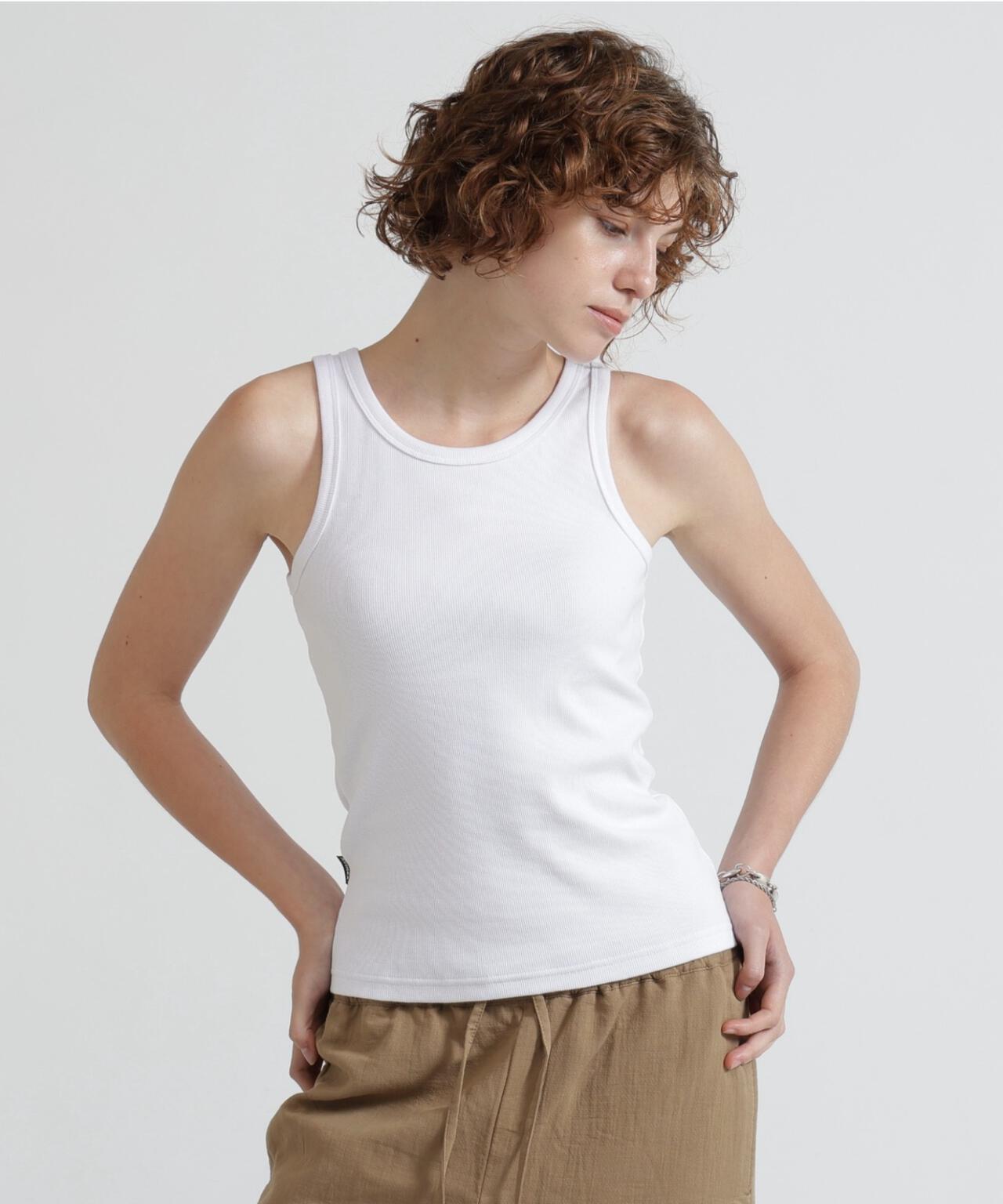 《DAILY/デイリー/WOMAN》RIB TANK TOP