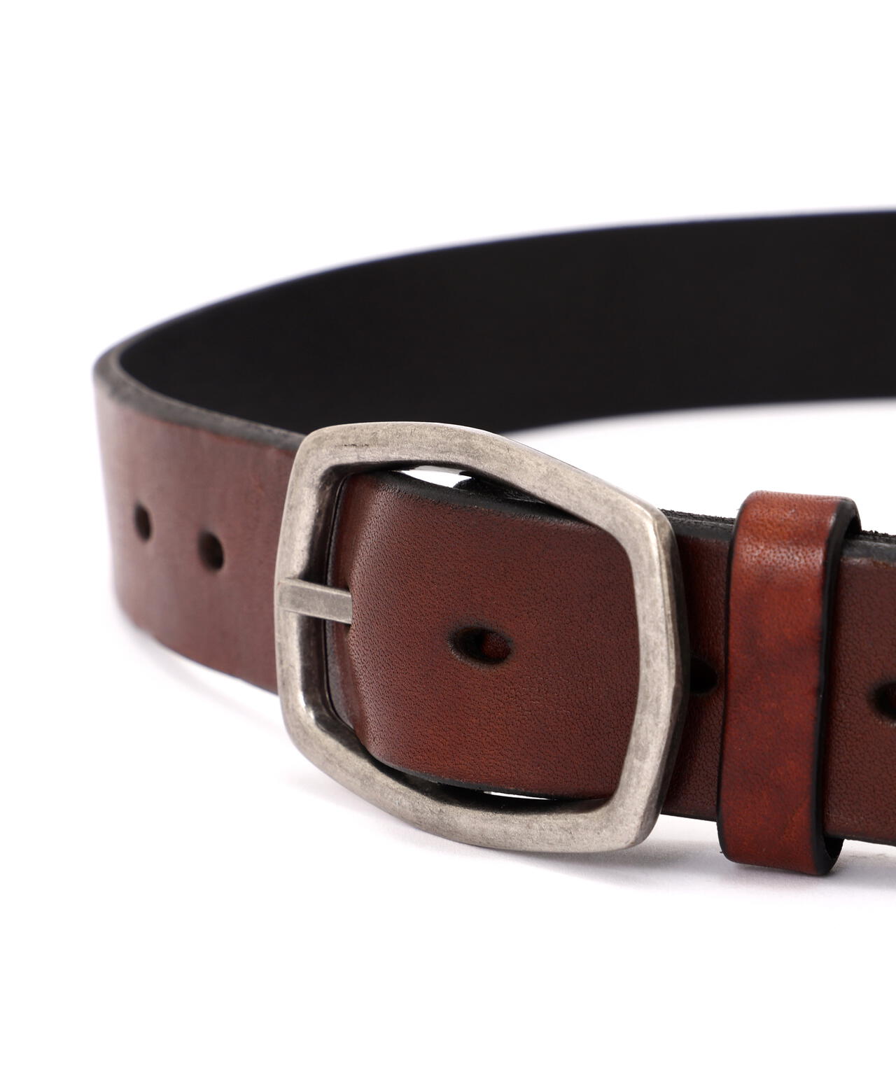 《直営店限定》COW LEATHER BELT DOUBLE PIN