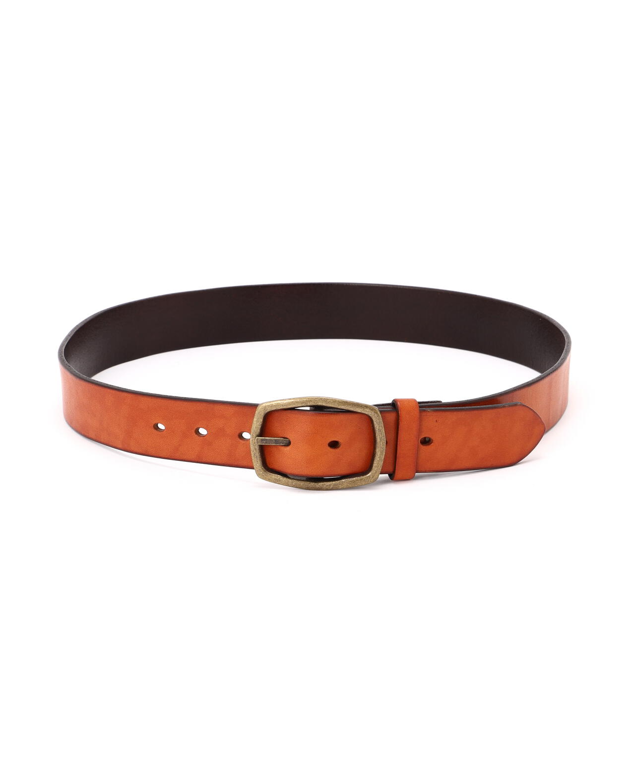 《直営店限定》COW LEATHER BELT DOUBLE PIN
