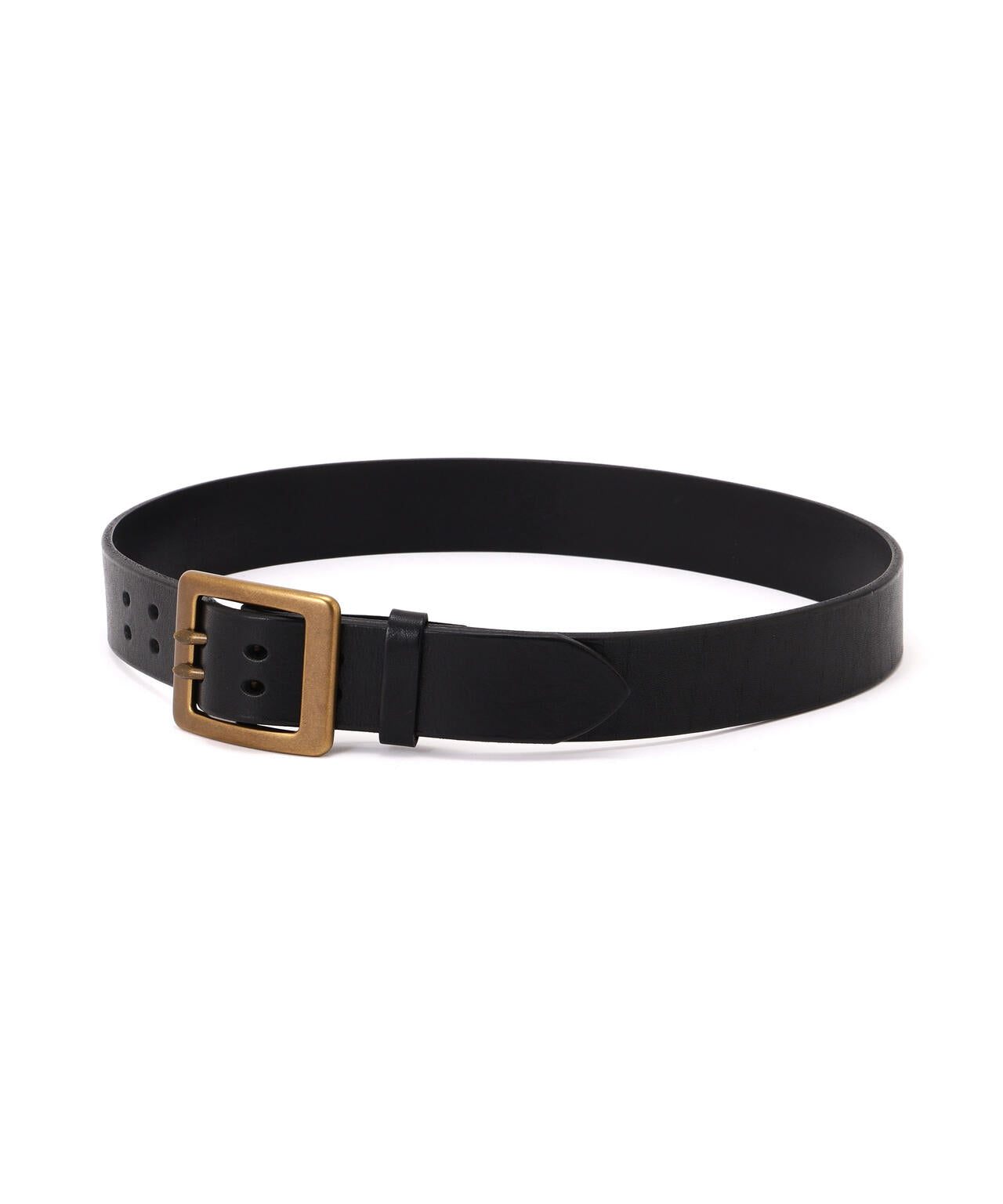 《直営店限定》COW LEATHER BELT DOUBLE PIN