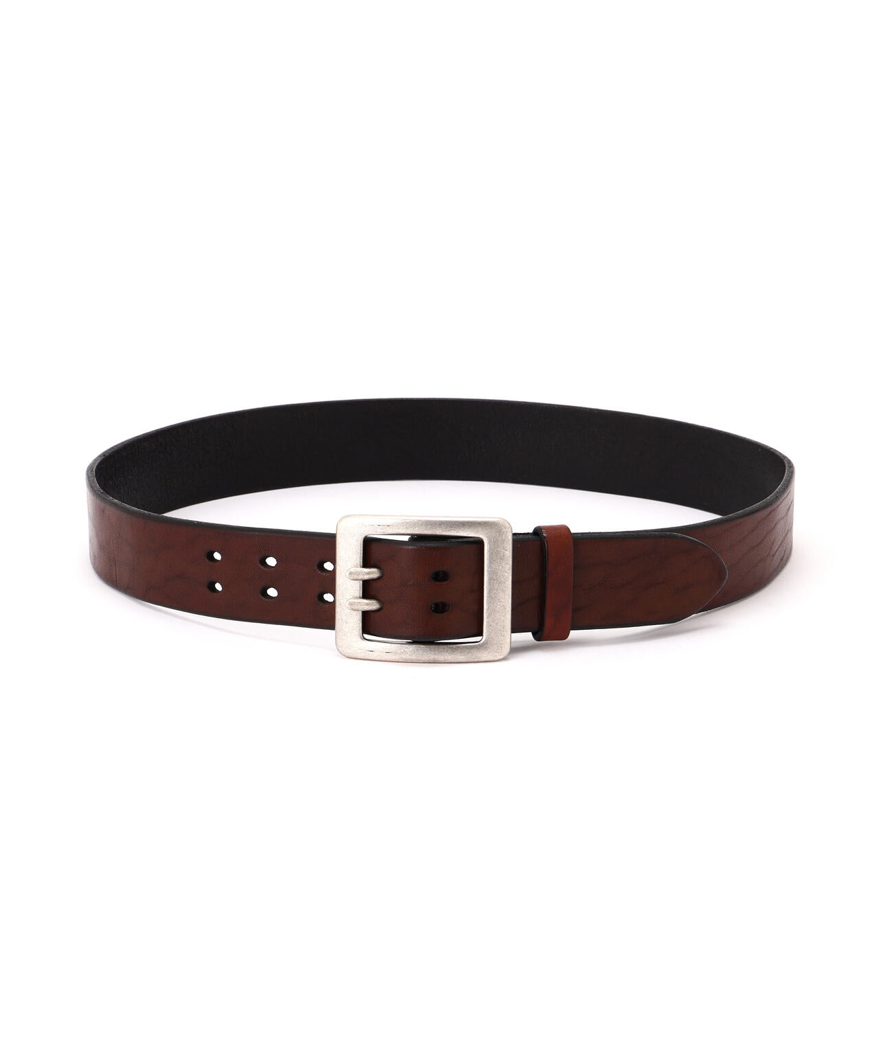 《直営店限定》COW LEATHER BELT DOUBLE PIN