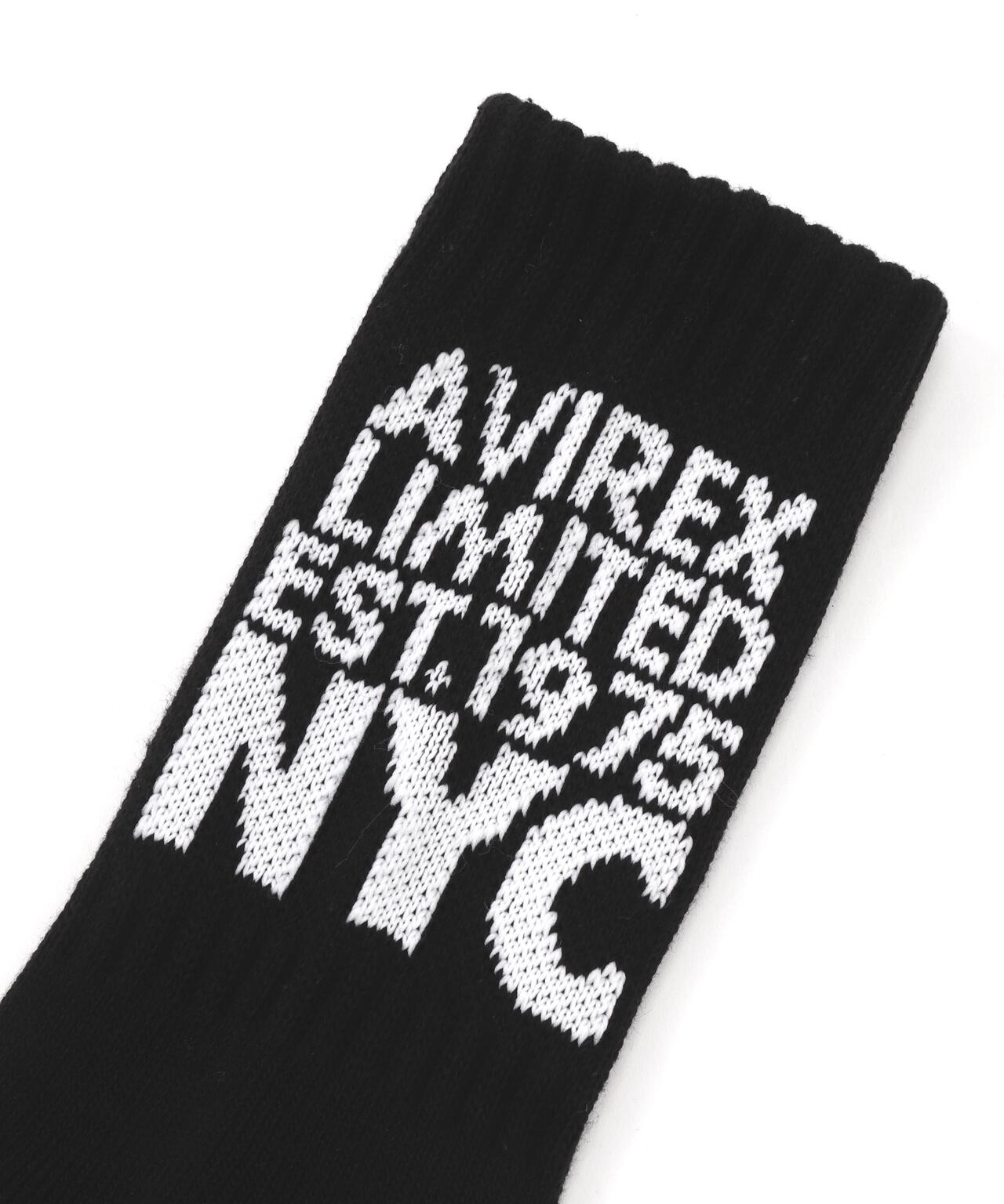 《直営店限定》JACQUARD AVIREX NYC SOCKS