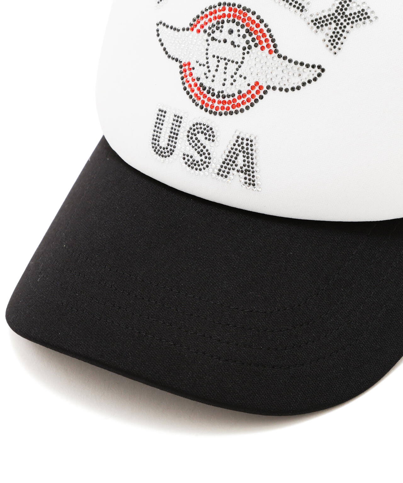 【直営店限定】RHINESTONE VARSITY LOGO MESH CAP