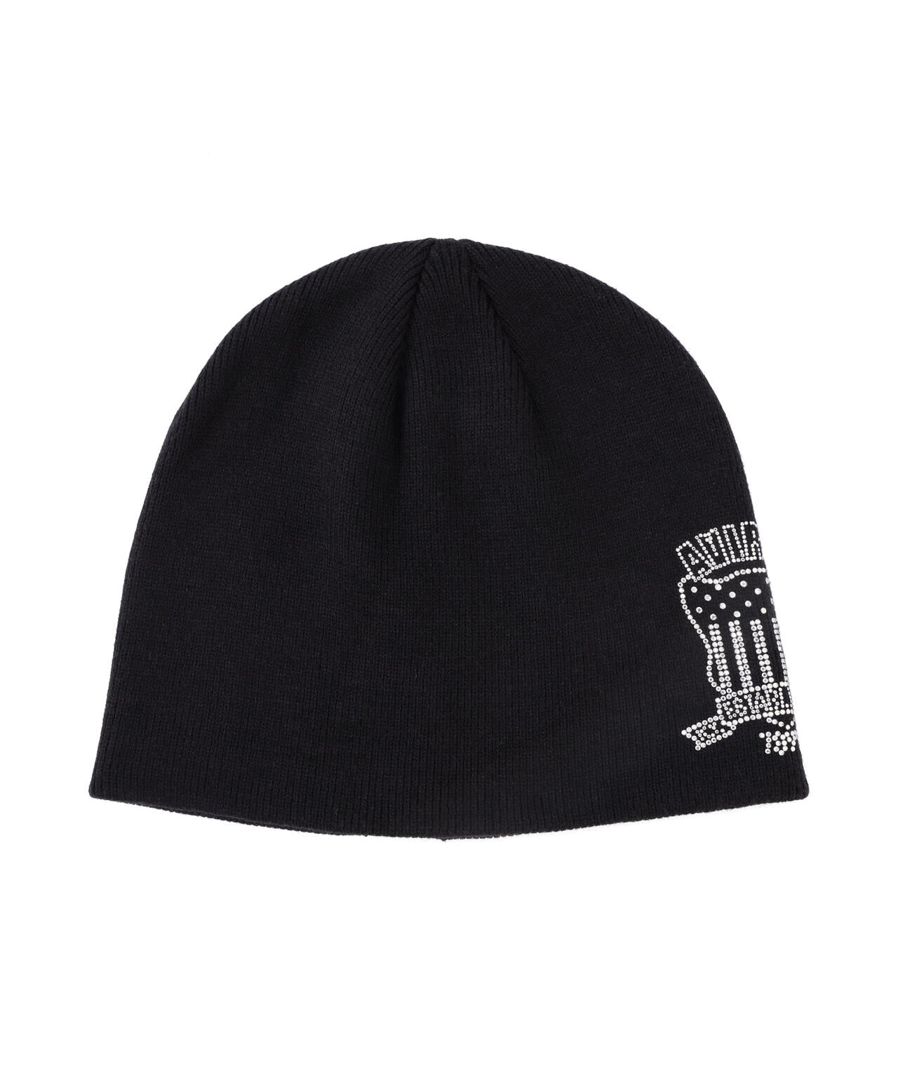 《WOMAN/直営店限定》RHINESTONE VARSITY LOGO BEANIE