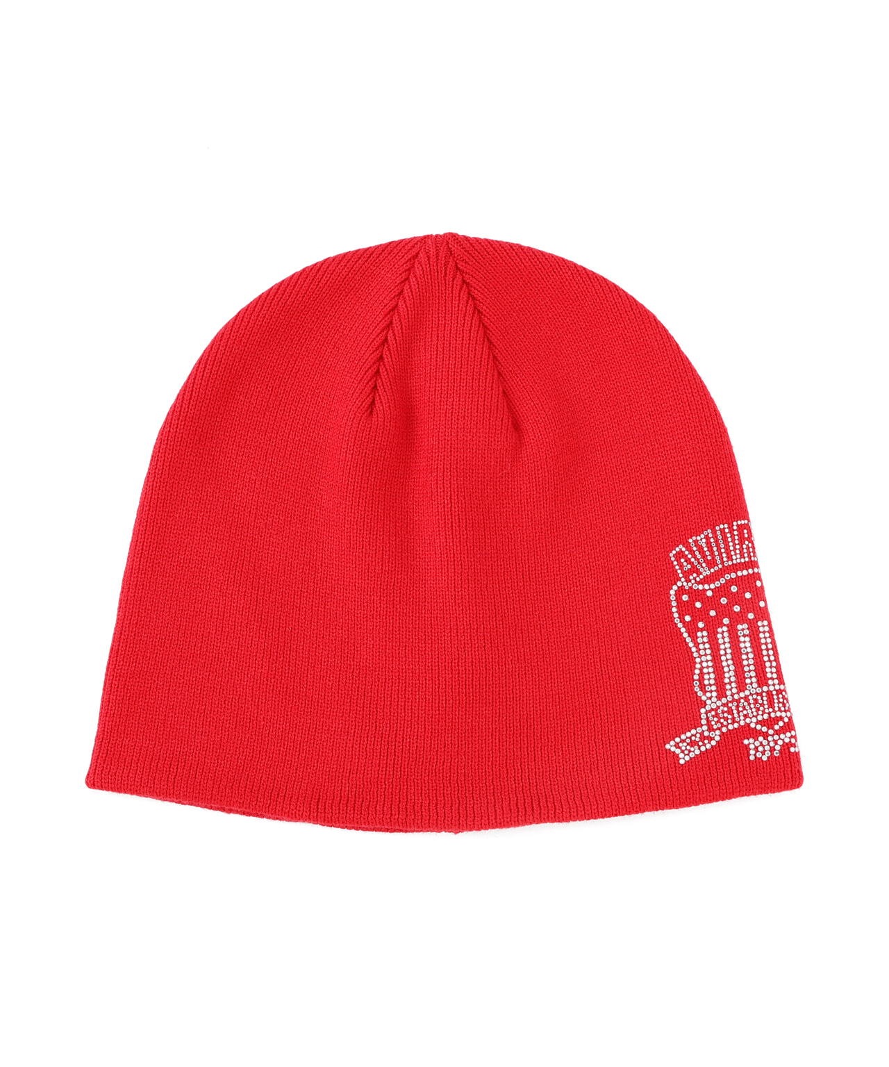 《WOMAN/直営店限定》RHINESTONE VARSITY LOGO BEANIE