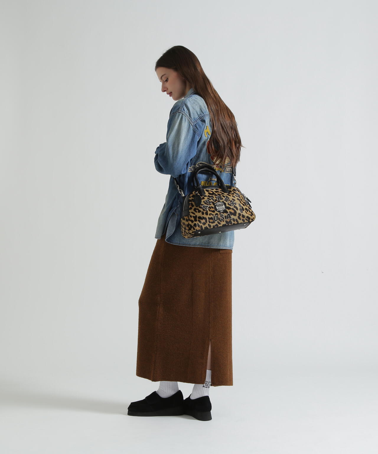 《直営店限定》LX VARSITY LEATHER MINI BOSTON BAG