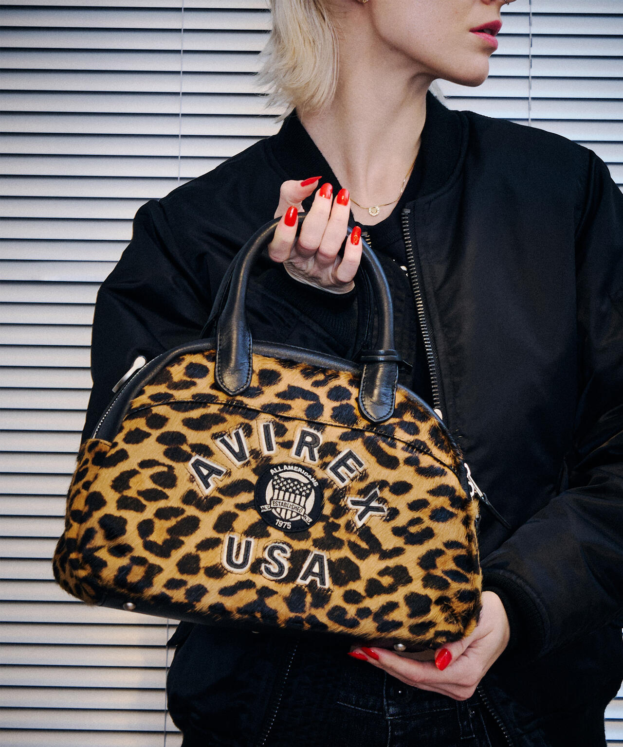《直営店限定》LX VARSITY LEATHER MINI BOSTON BAG