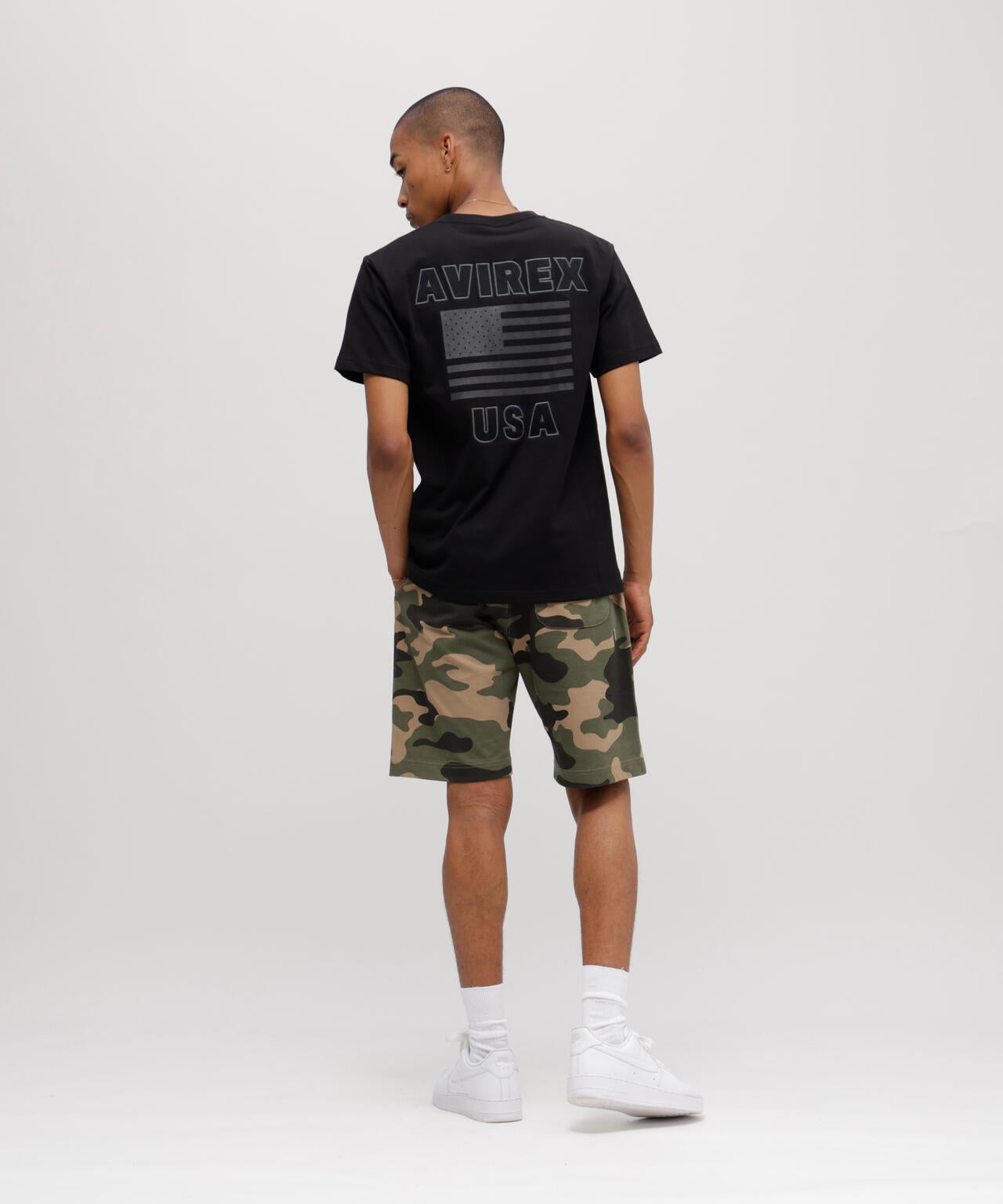 《WEB&DEPOT限定》S/S CREW NECK T STAR SPANGLED BANNER/クルーネック Tシャツ 星条旗