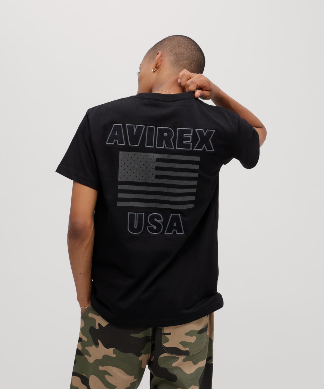 《WEB&DEPOT限定》S/S CREW NECK T STAR SPANGLED BANNER/クルーネック Tシャツ 星条旗