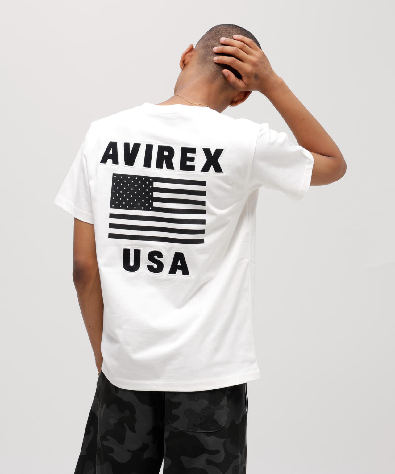《WEB&DEPOT限定》S/S CREW NECK T STAR SPANGLED BANNER/クルーネック Tシャツ 星条旗